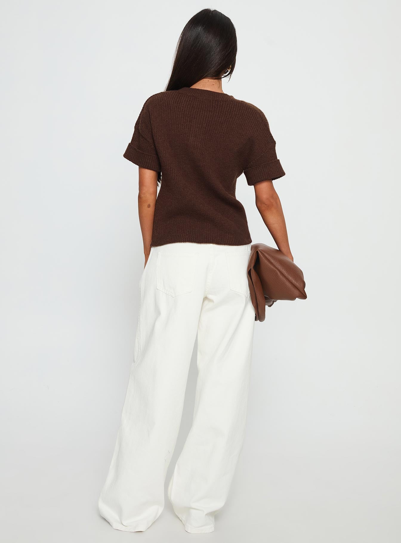 Ramos Low Rise Wide Leg Jeans White