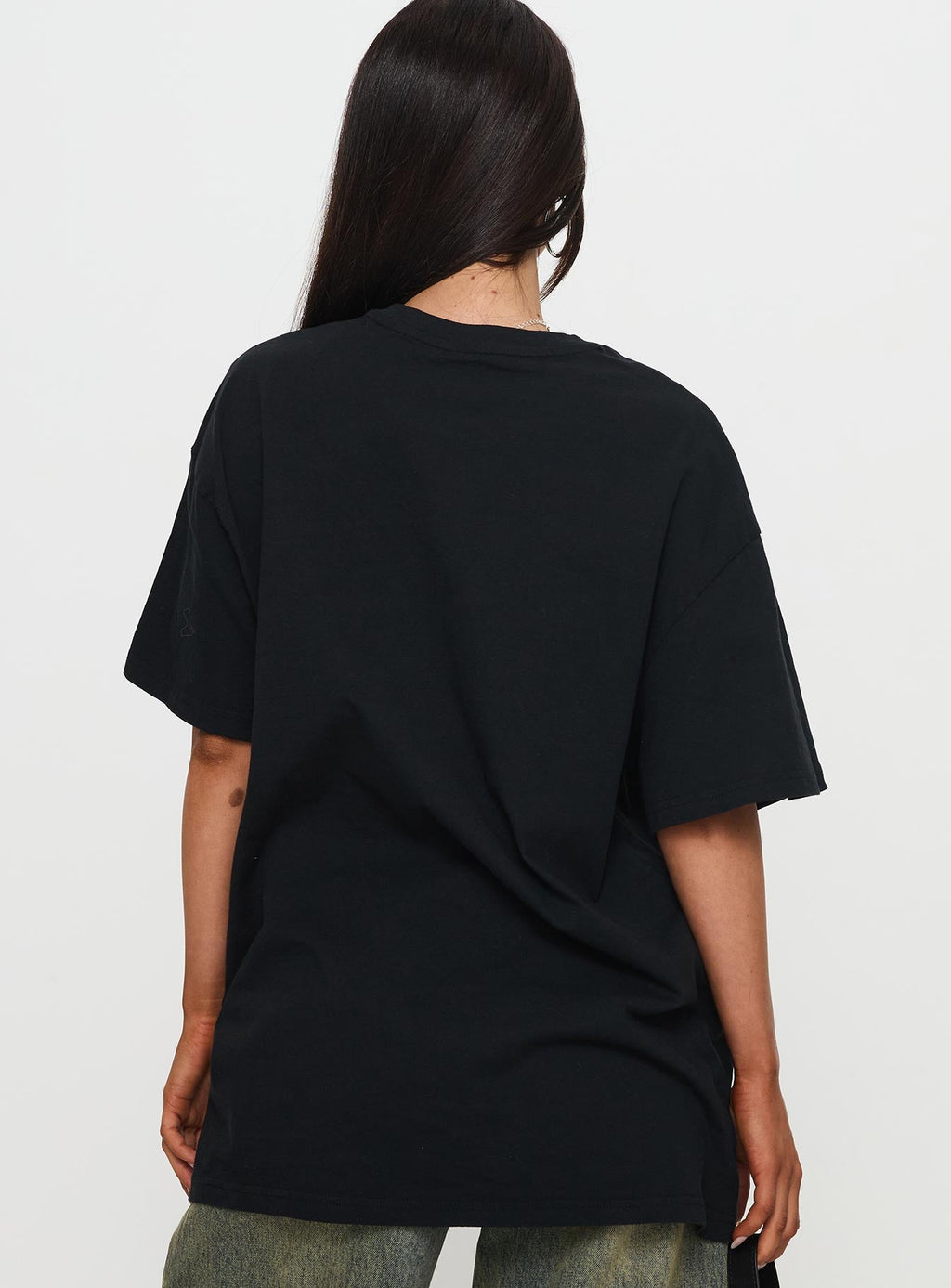 Cocktail Hour Oversized Tee Black