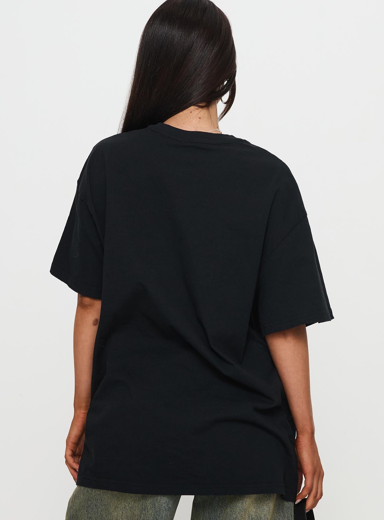 Cocktail Hour Oversized Tee Black
