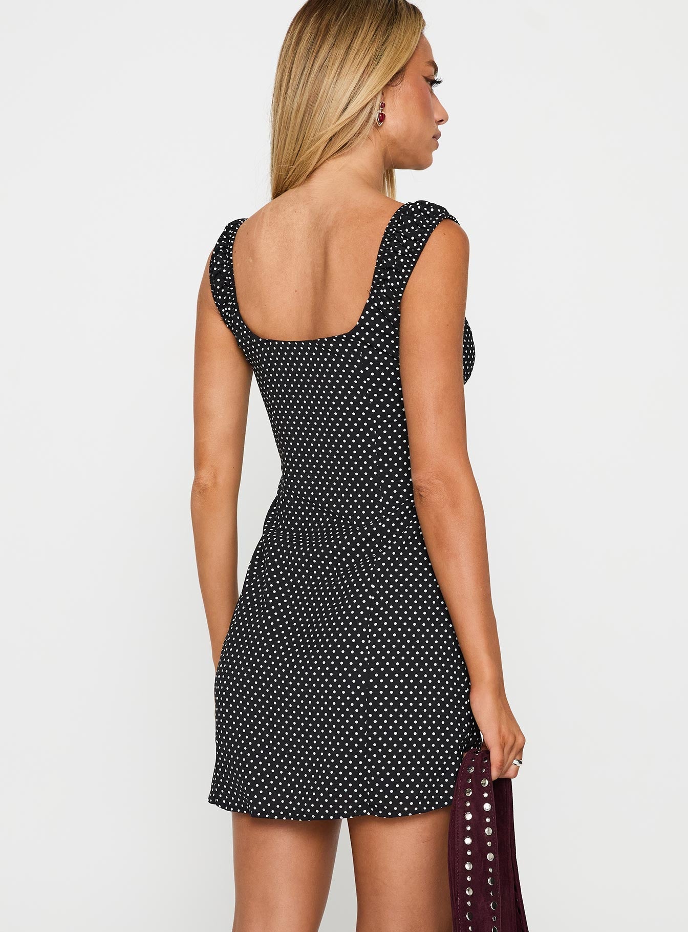 Joseleine Mini Dress Black / Polka