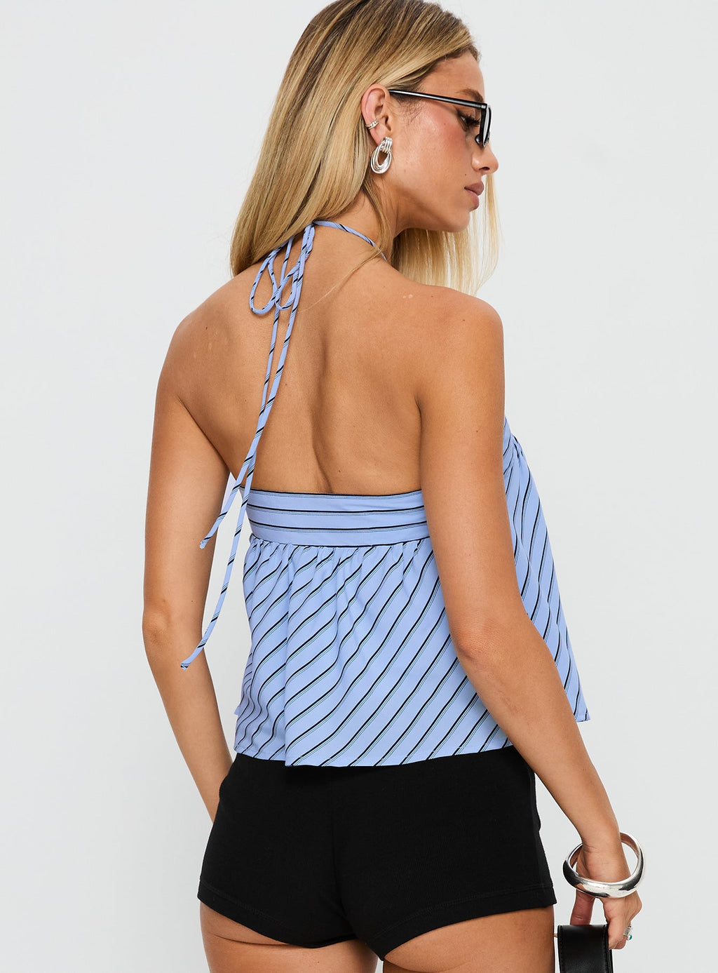 Moonlit Top Blue Stripe