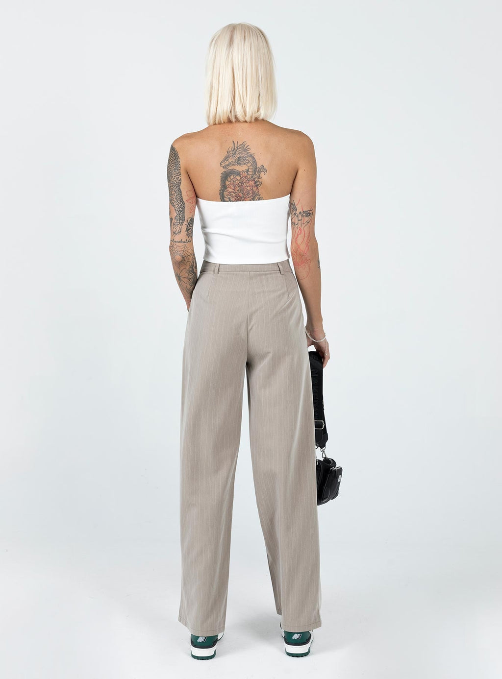 Archer Pants Pinstripe Beige
