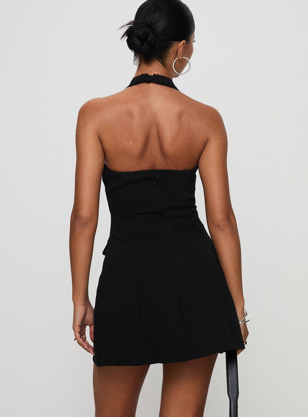 Emanuela Halter Mini Dress Black