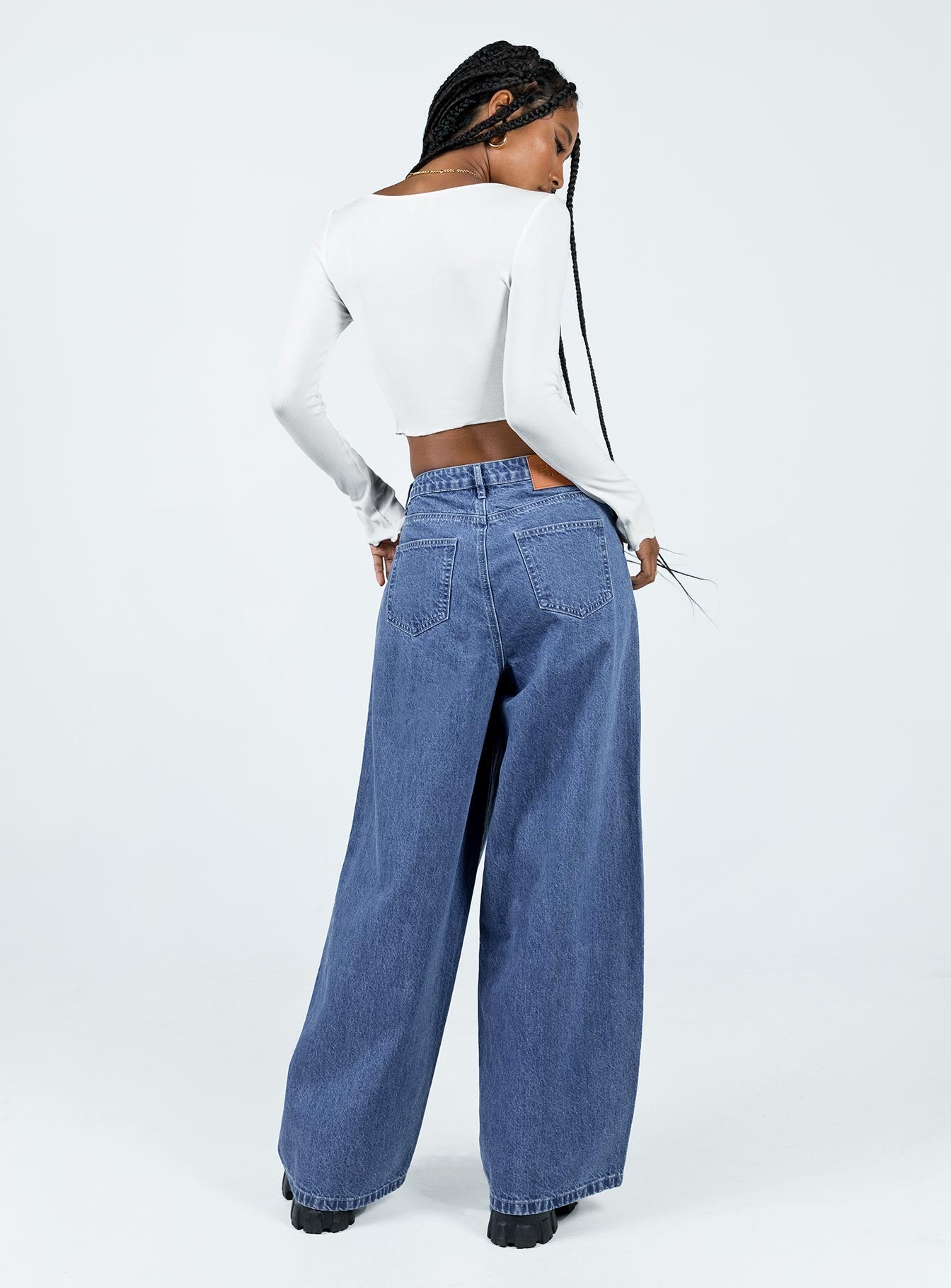 Bakali Wide Leg Jeans Dark Wash