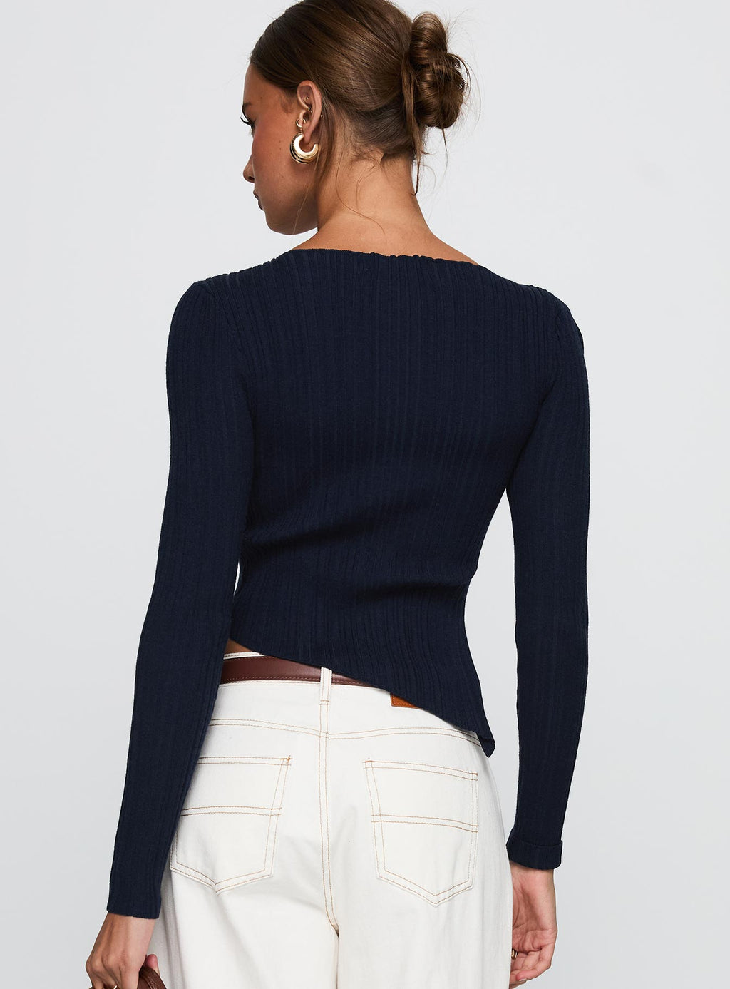 Ellara Long Sleeve Top Blue