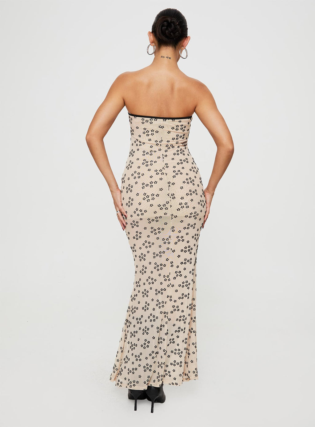 Illuminating Maxi Dress Beige Floral