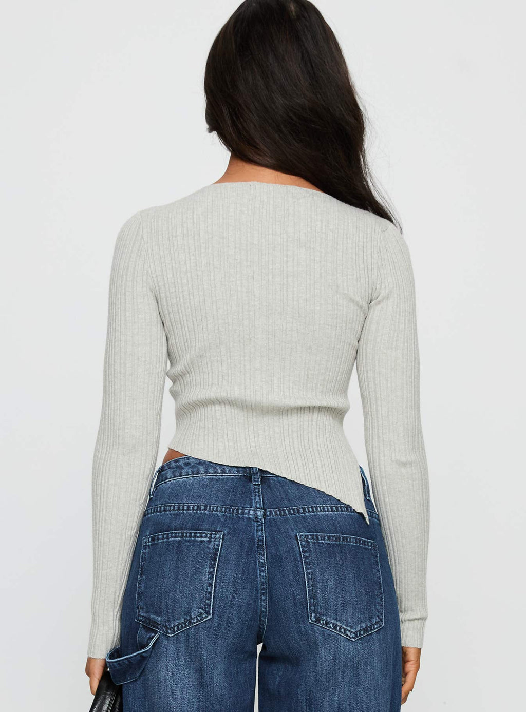 Ellara Long Sleeve Top Grey