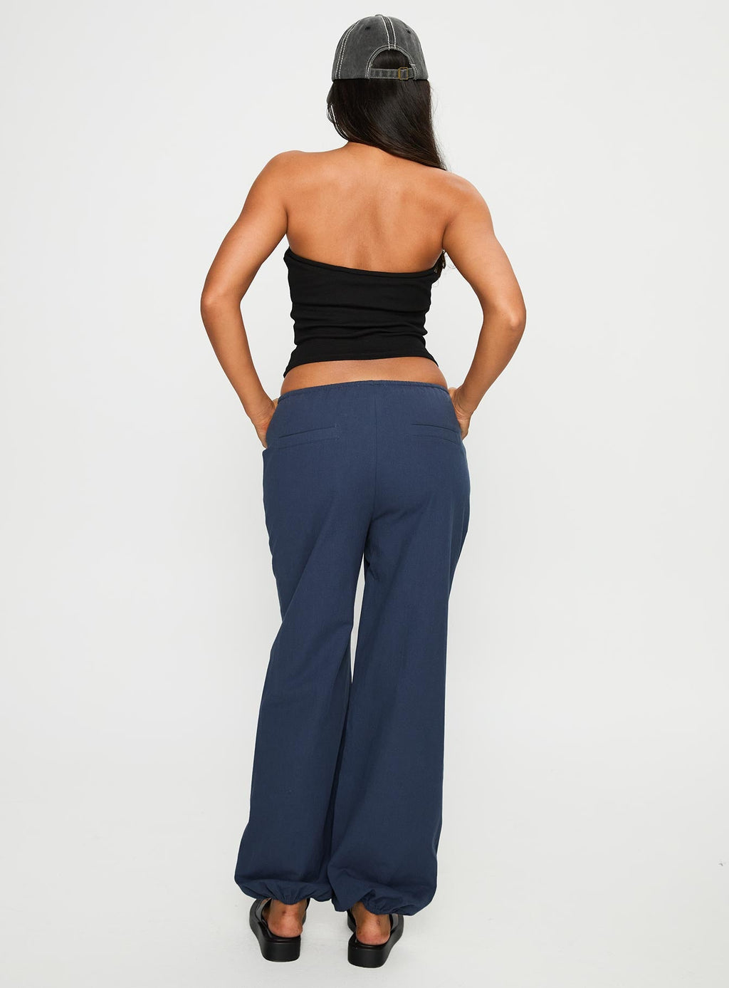 Zodie Low Waist Pants Navy