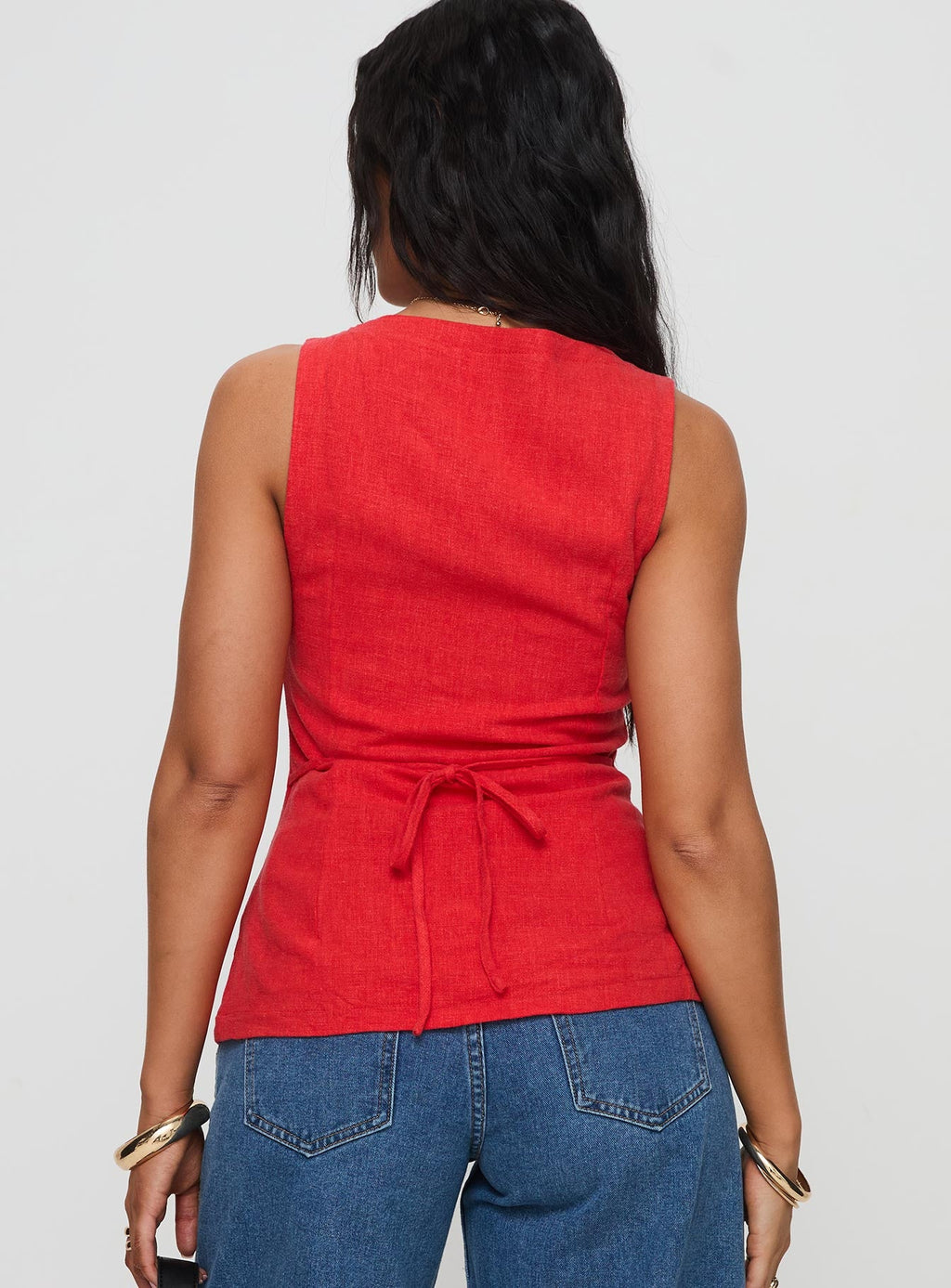 Spirito Vest Top Red