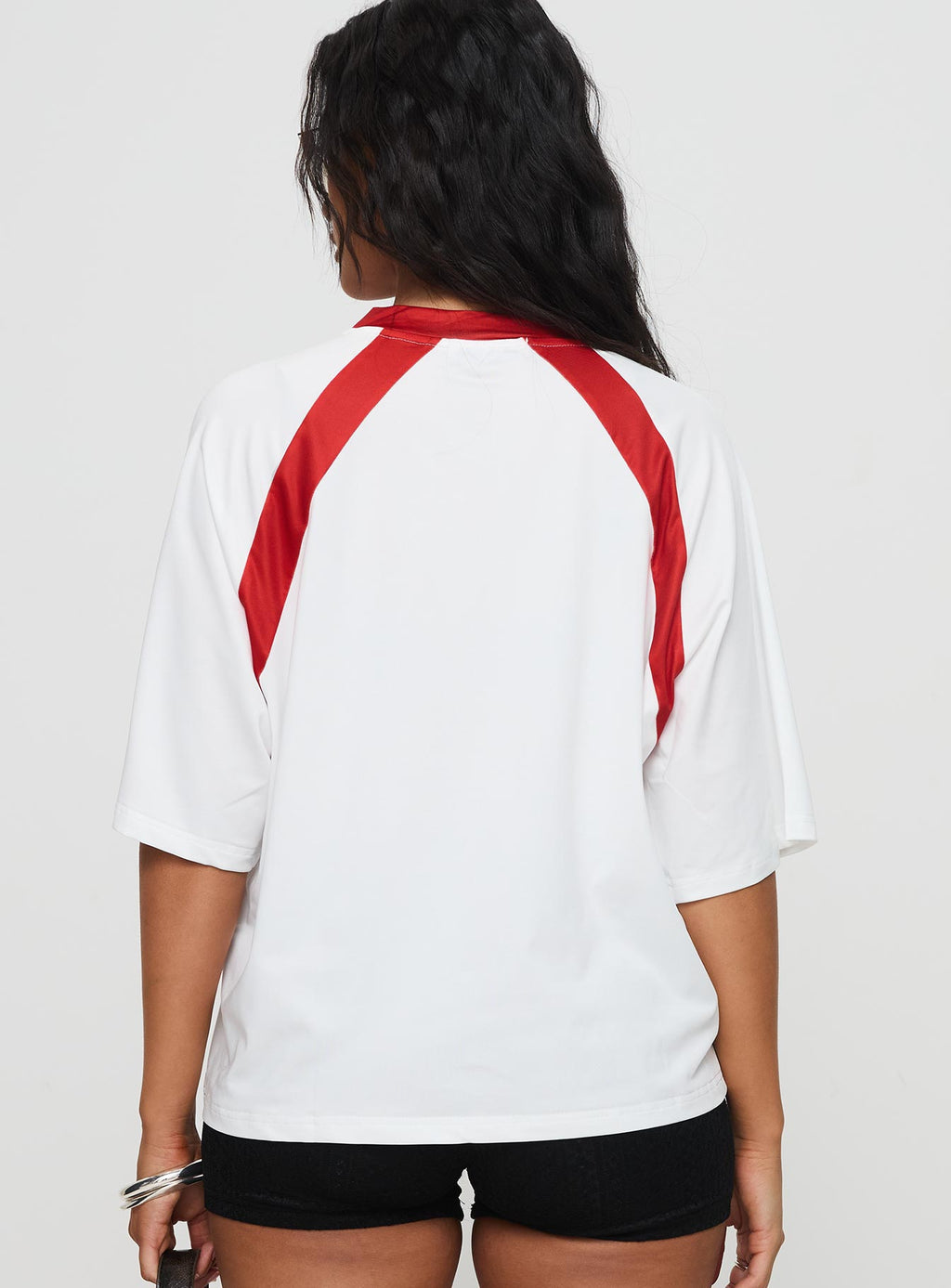 One Star Top White / Red