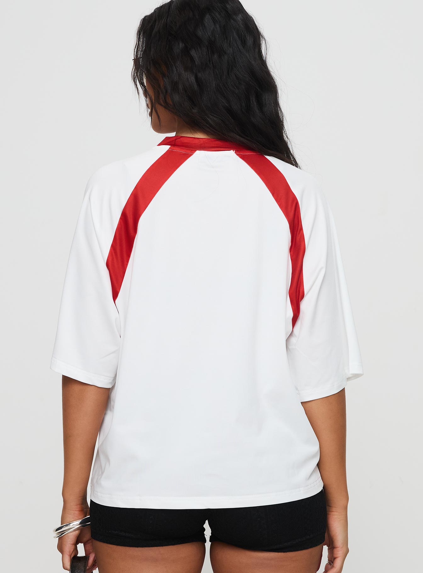 One Star Top White / Red