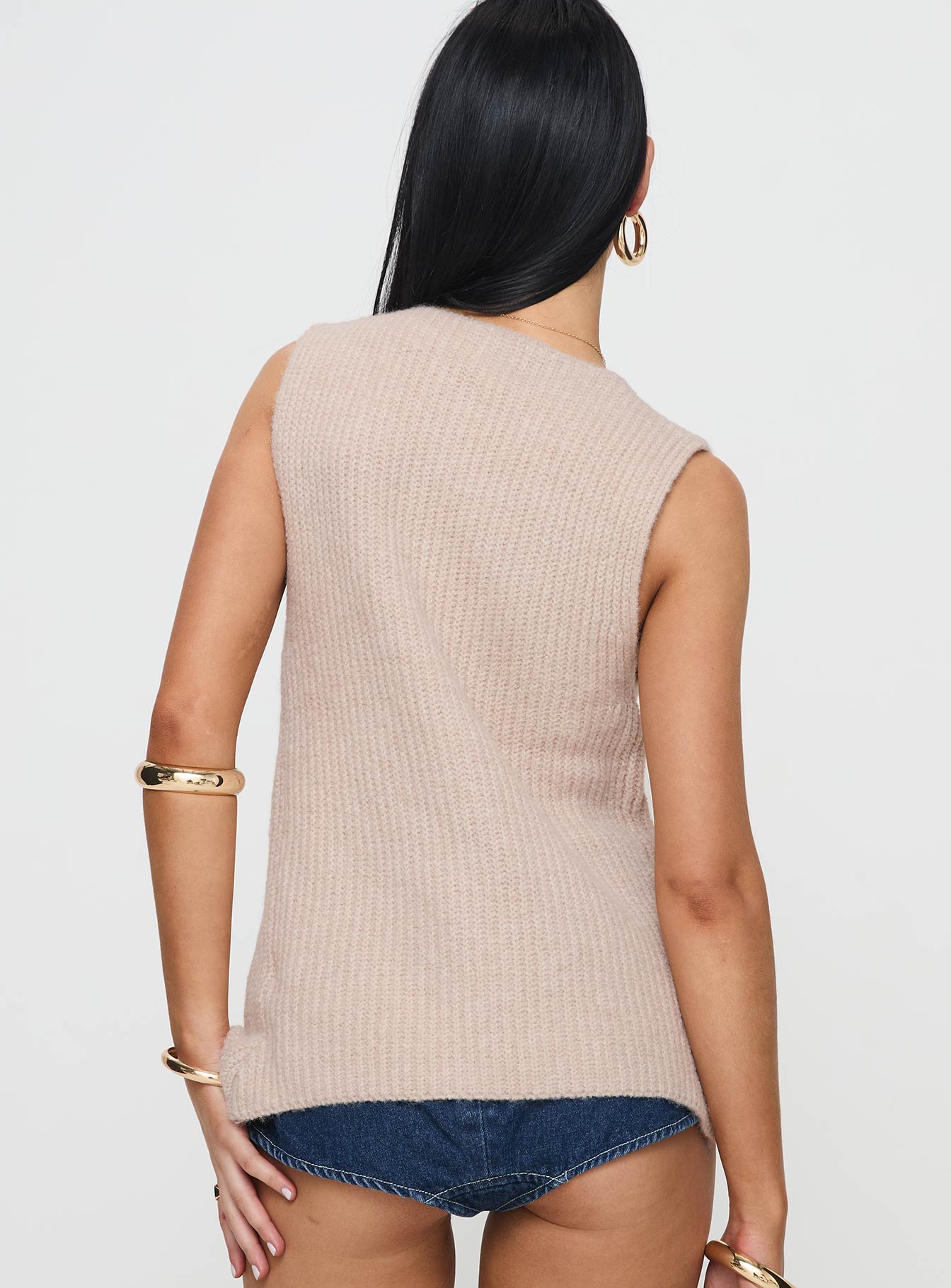 Nowah Knit Vest Beige