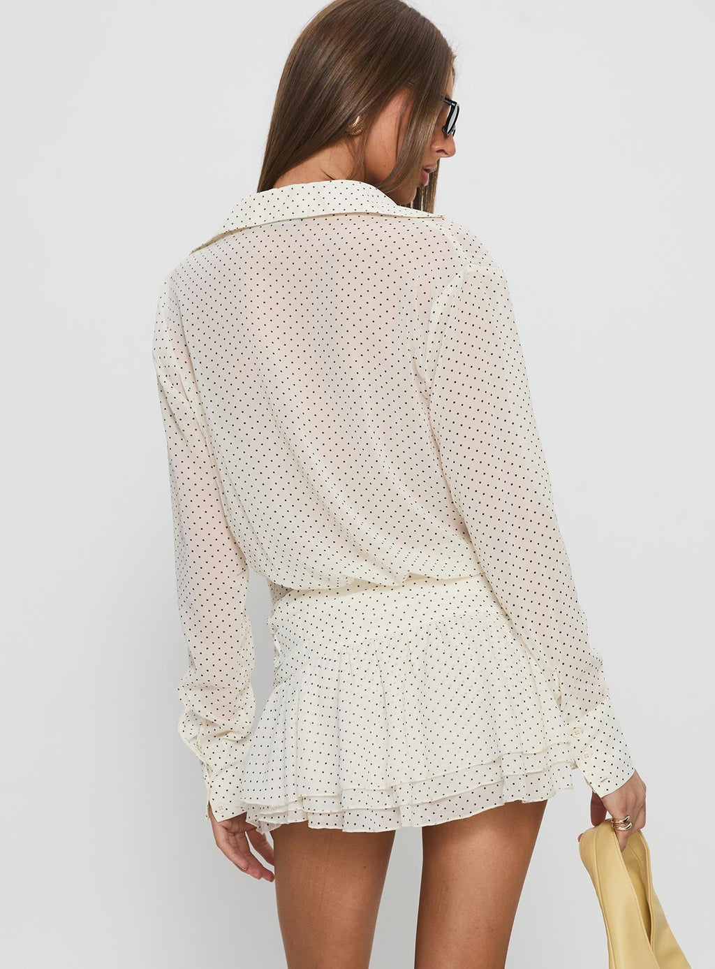 Girls Girls Girls Mini Dress Porcelain Polka