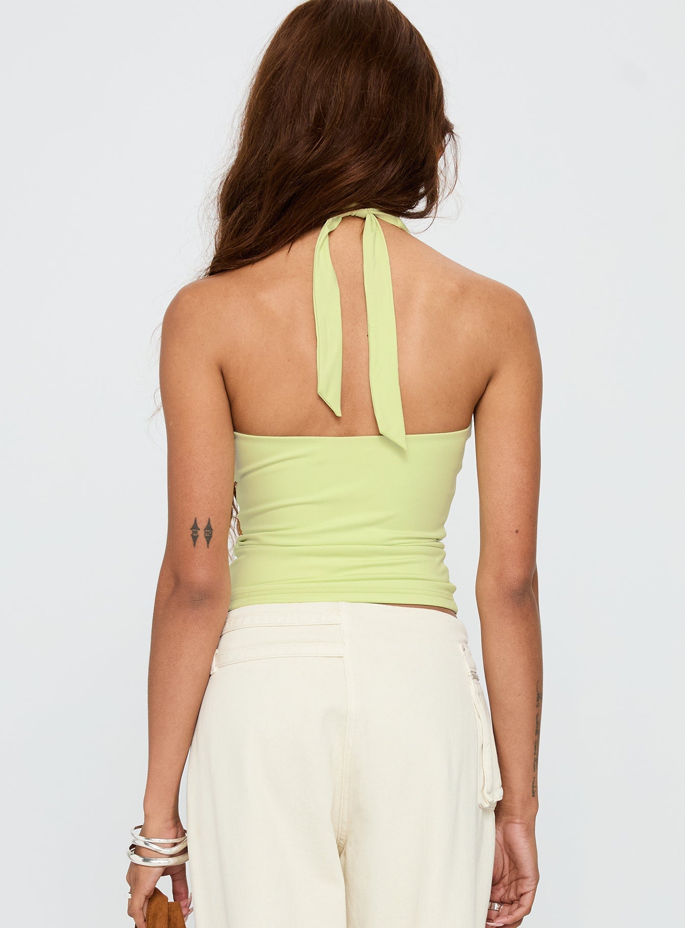 Assumptions Halter Top Sage