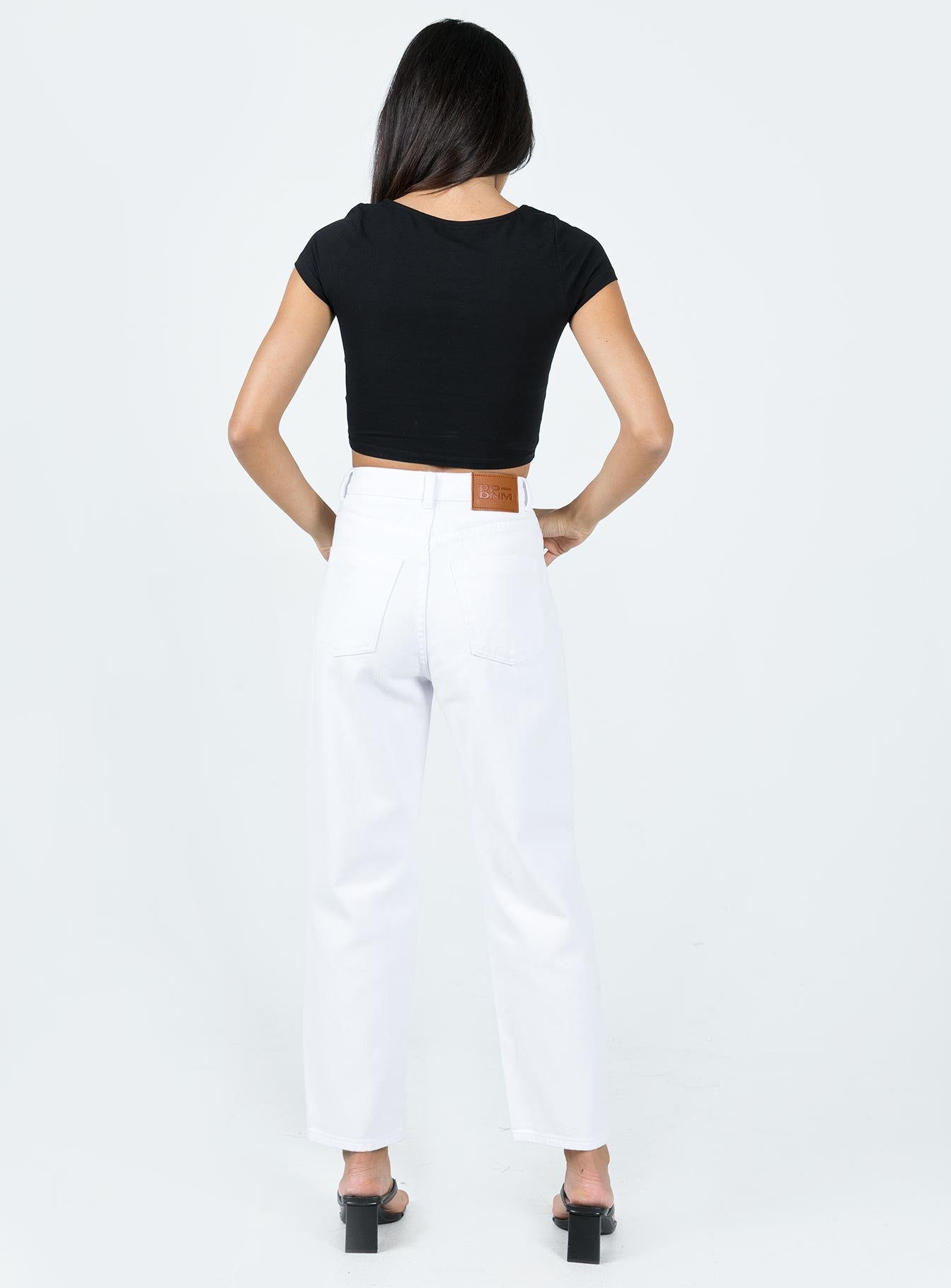 Leta Straight Leg Denim Jeans White