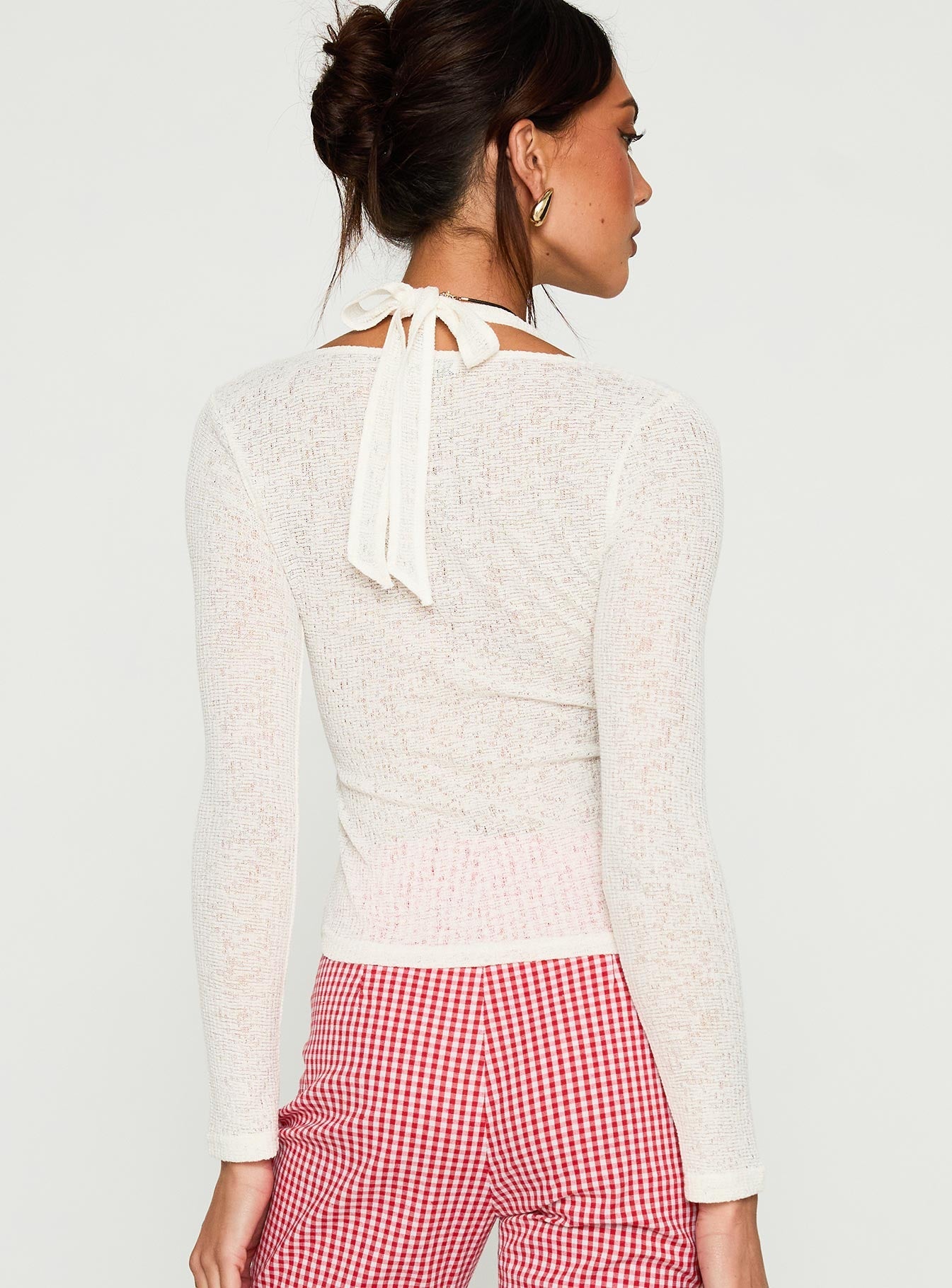 Levitating Long Sleeve Top White