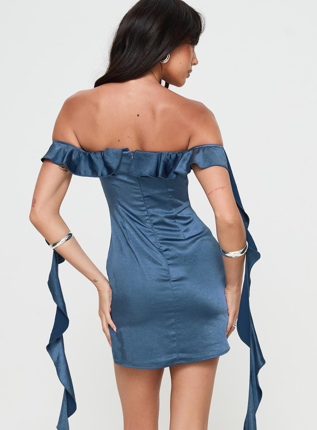 Society Mini Dress Blue