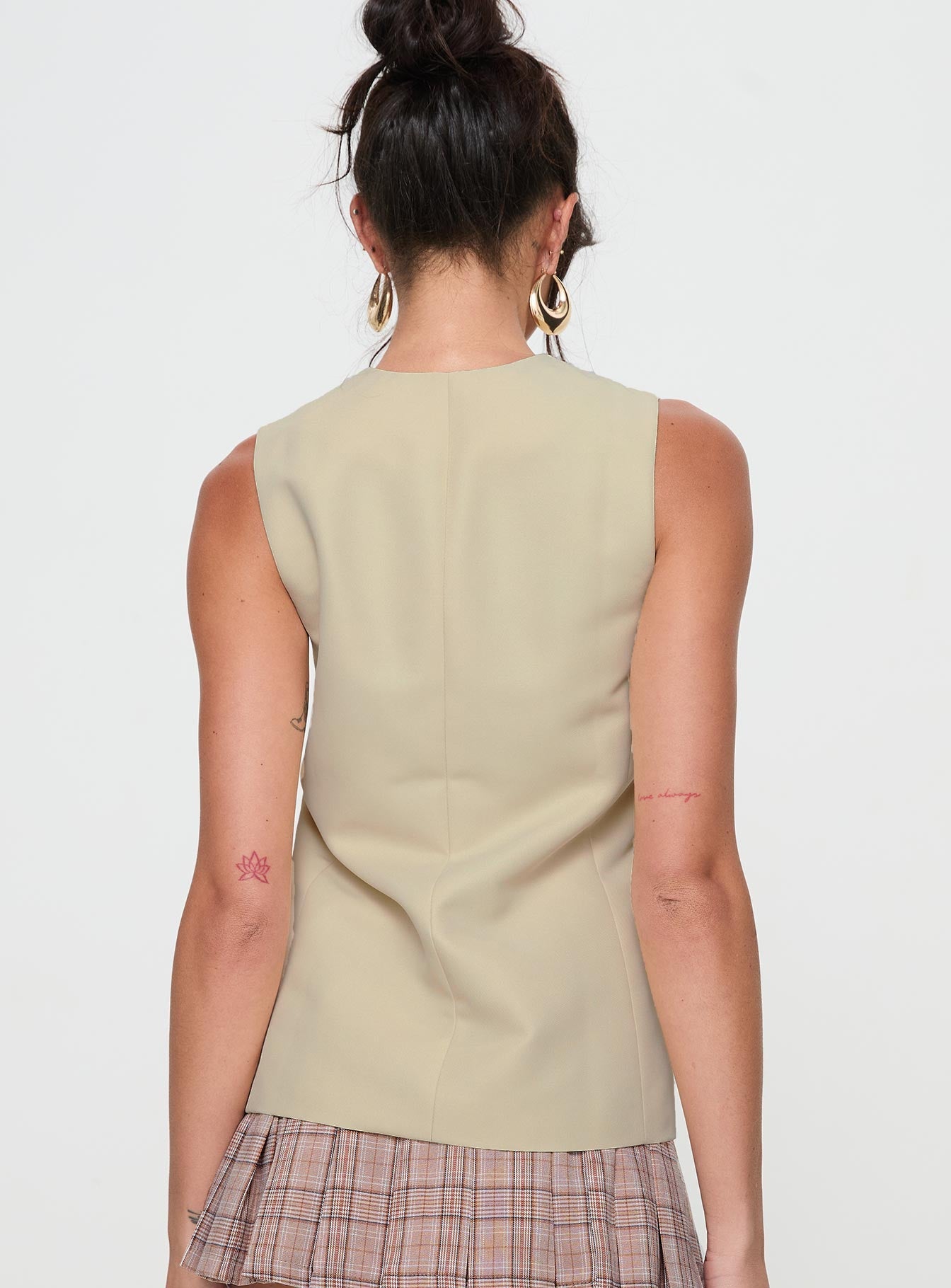 Dovesie Vest Top Beige