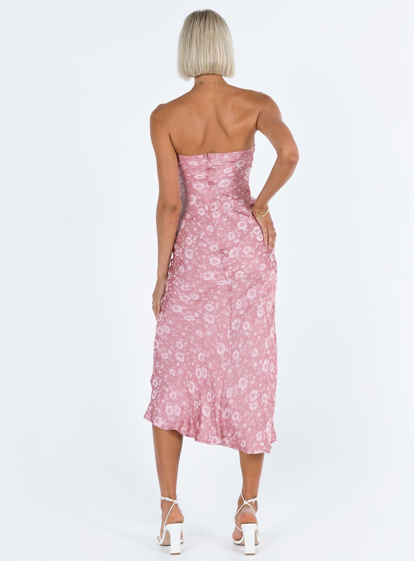 Salvin Strapless Maxi Dress Pink
