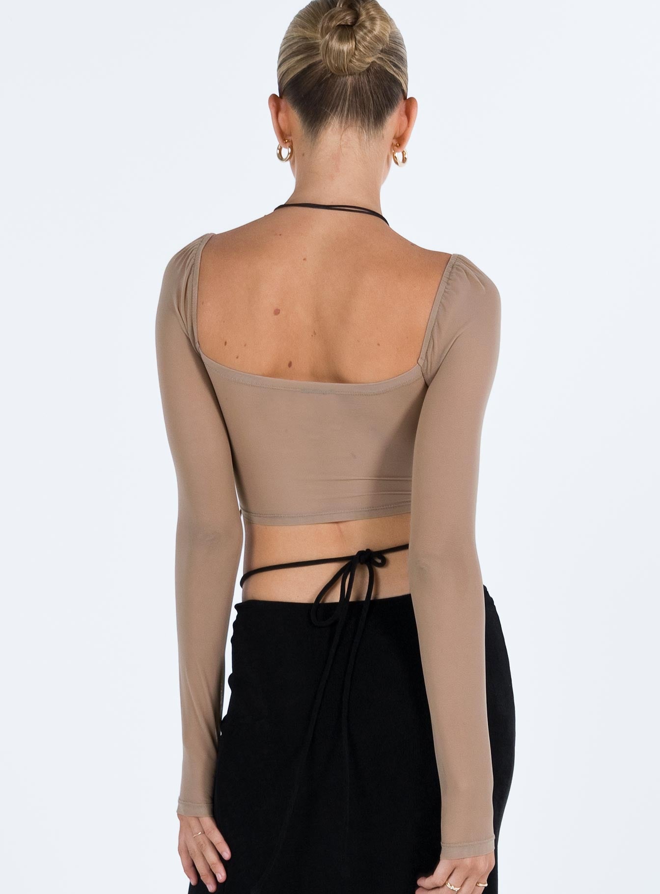 Beverly Long Sleeve Top Beige