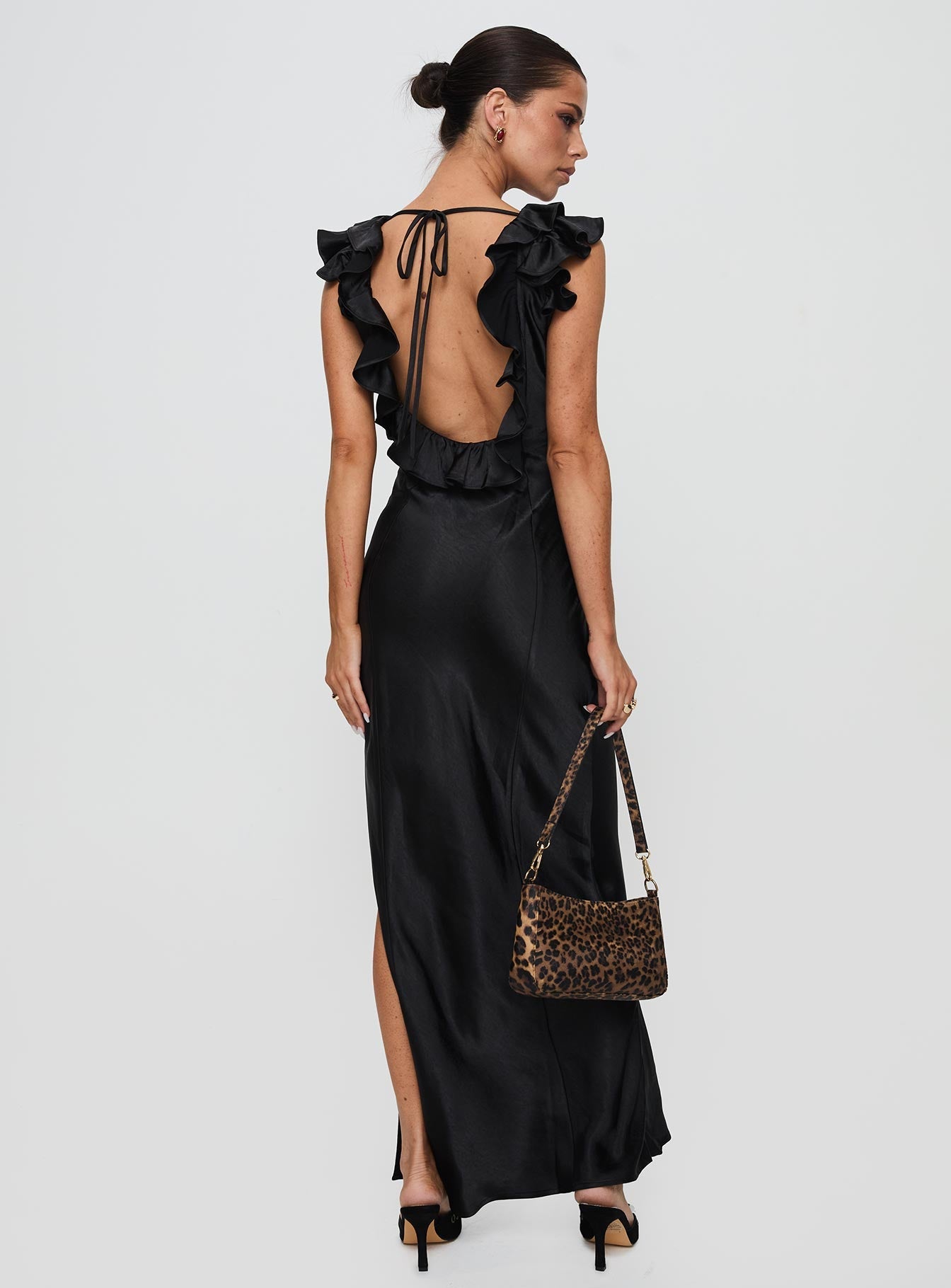 Butacup Frill Maxi Dress Black