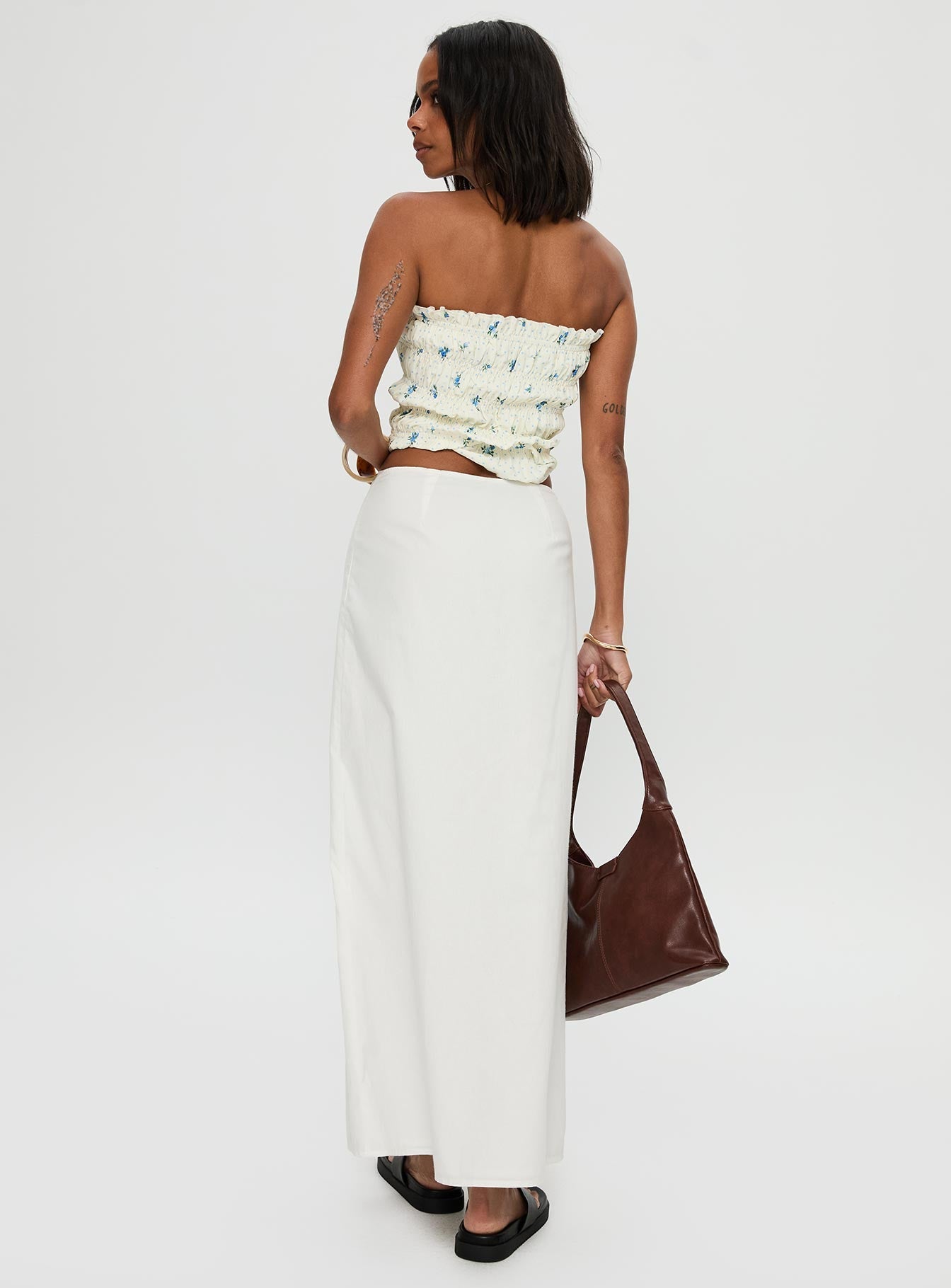 Jasmira Maxi Skirt White