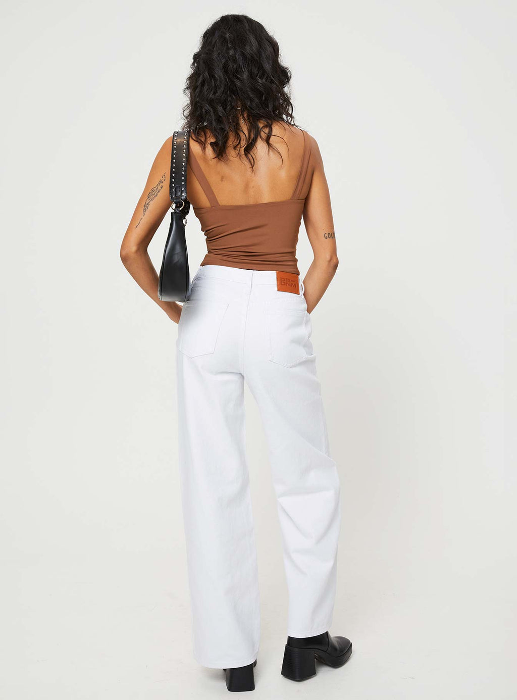 Shaylene Wide Leg Jeans White