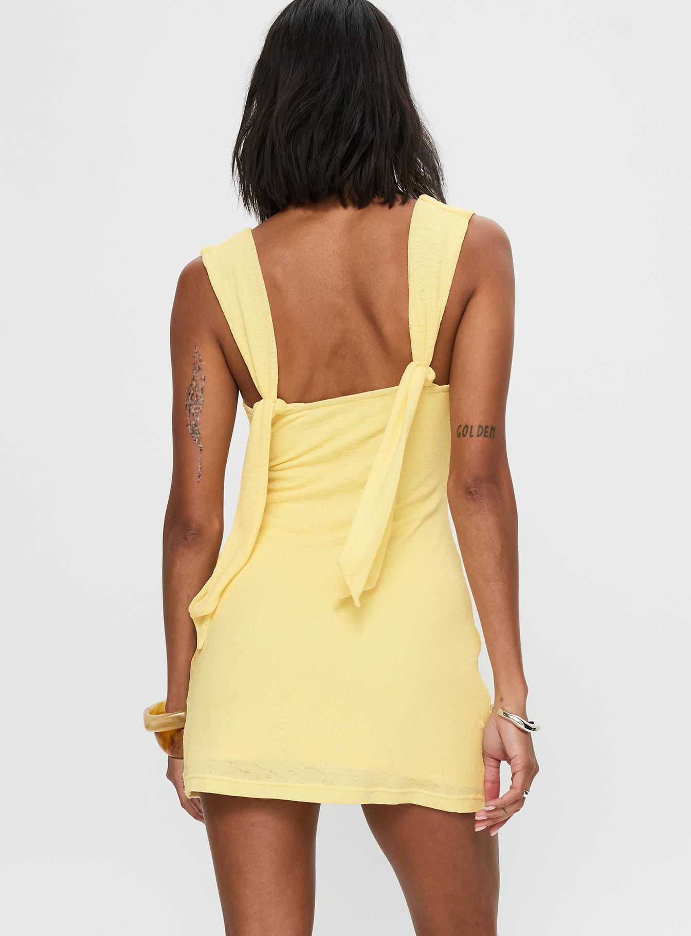 Steward Mini Dress Lemon