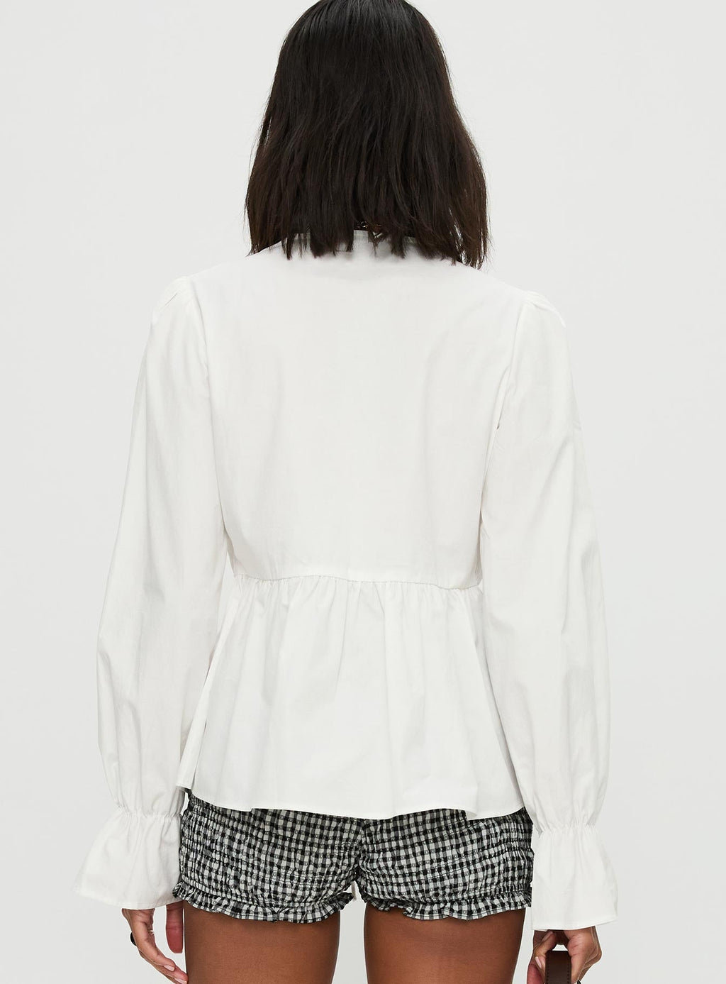 Scarlotte Bow Tie Top White