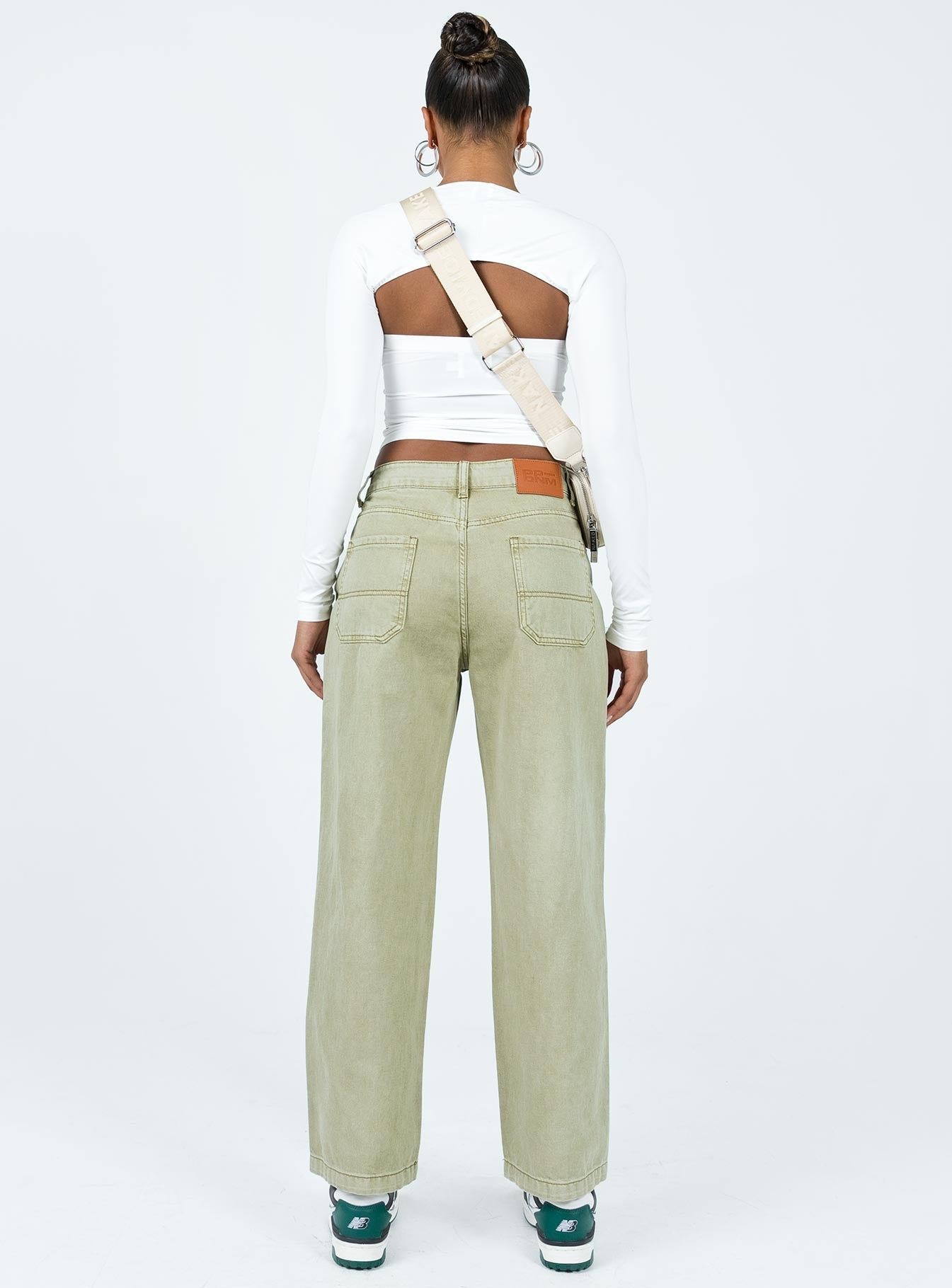 Poseidon Slouch Denim Jean Khaki