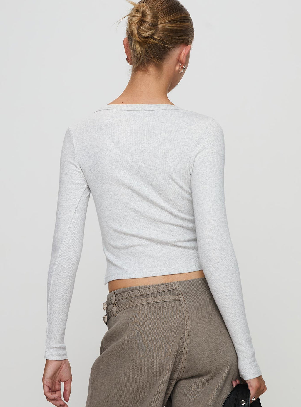 Daphine Long Sleeve Top Grey