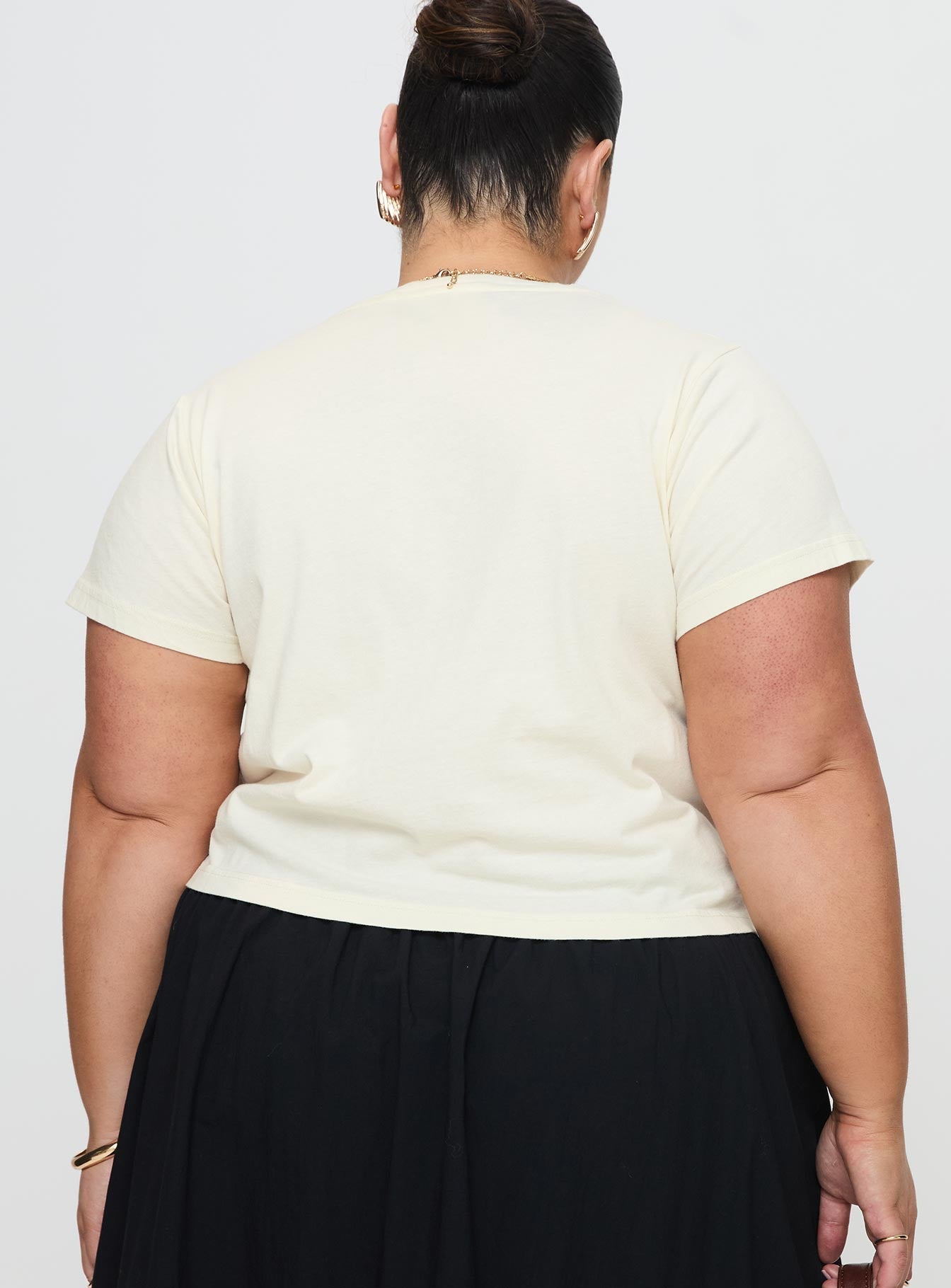 Cherry Cocktails Tee Cream Curve