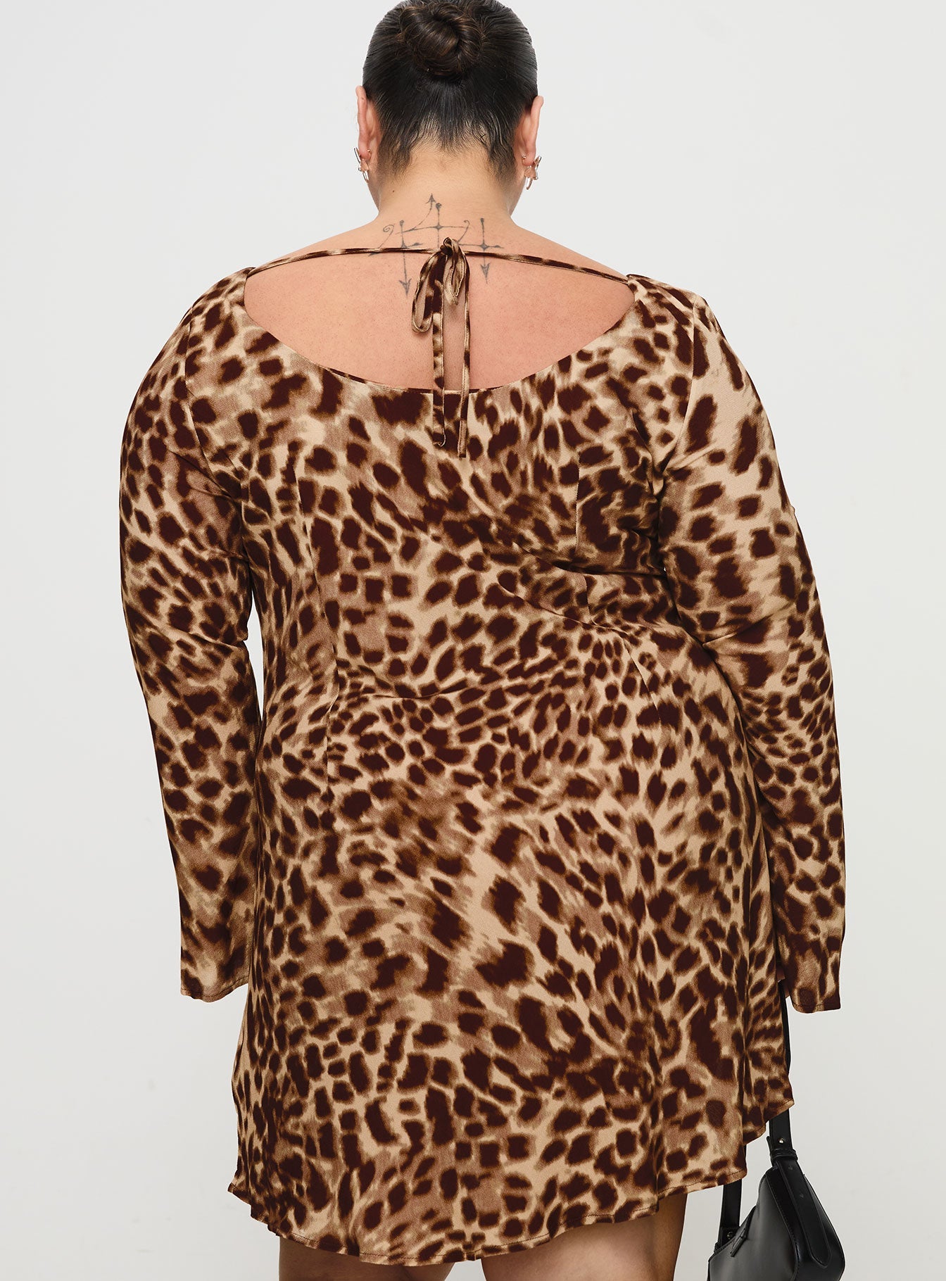 Halo Bias Mini Dress Leopard Curve