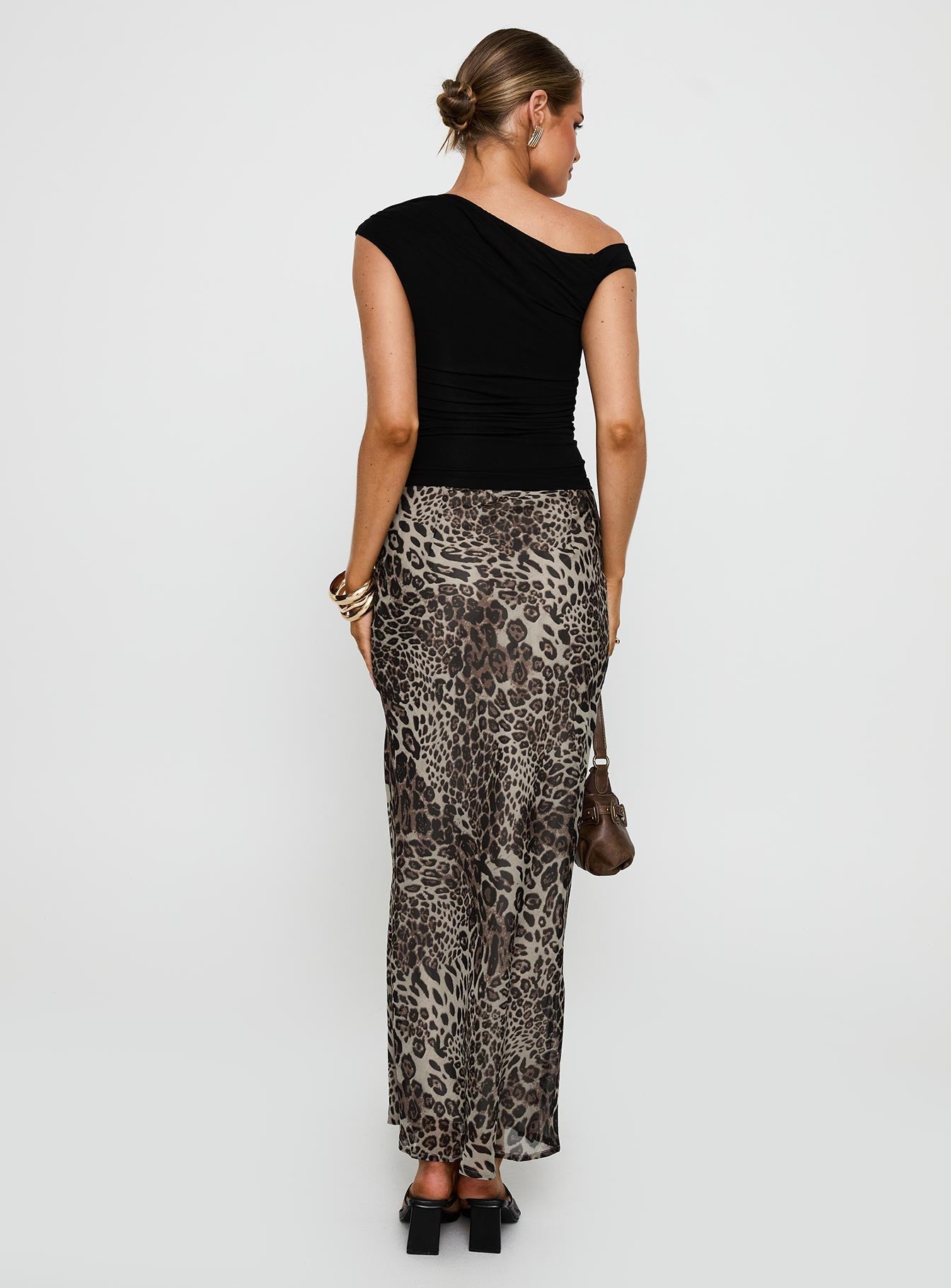 Manda Maxi Skirt Leopard