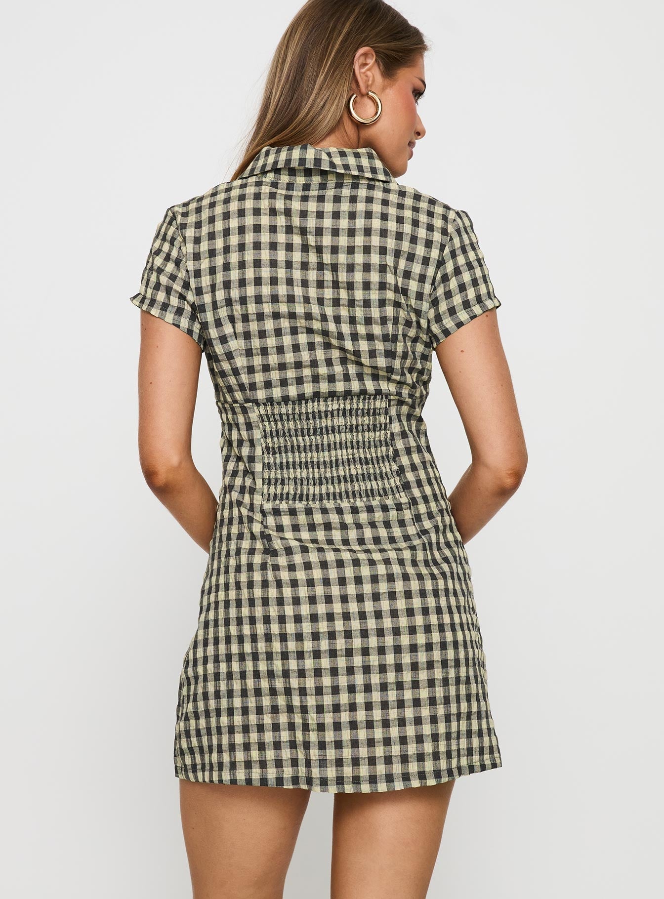 Motley Mini Dress Brown Check