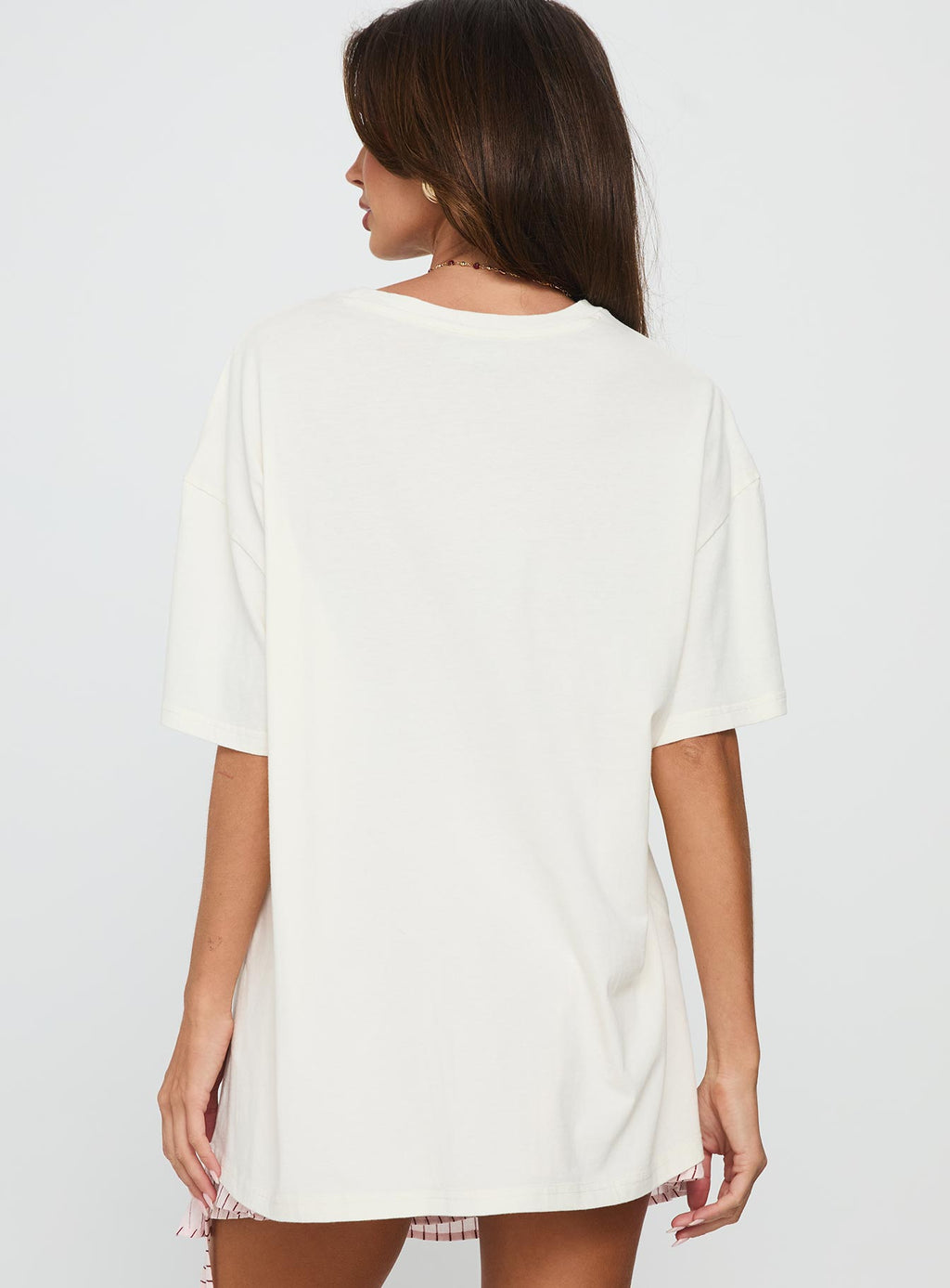 Lassie Girl Oversized Graphic Top Cream