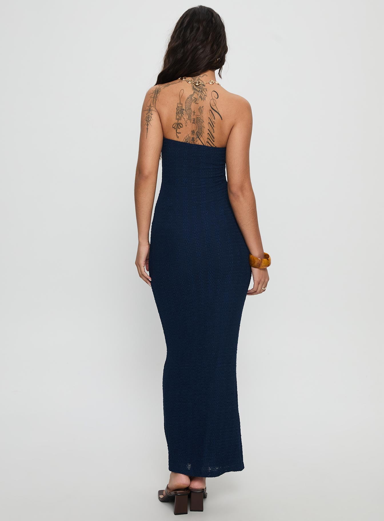 Saijana Strapless Maxi Dress Navy