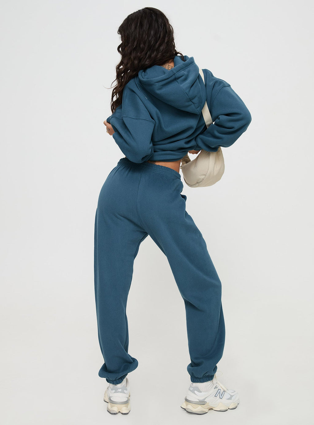 Princess Polly Track Pants Block / Cursive Text Slate