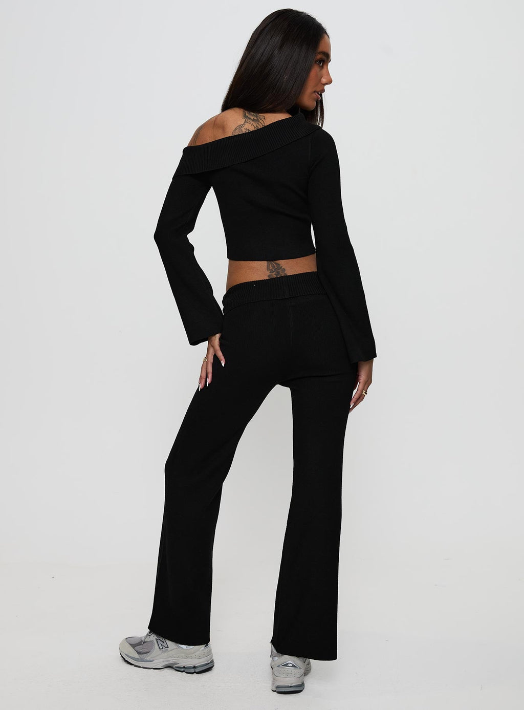 Try Me Knit Pants Black