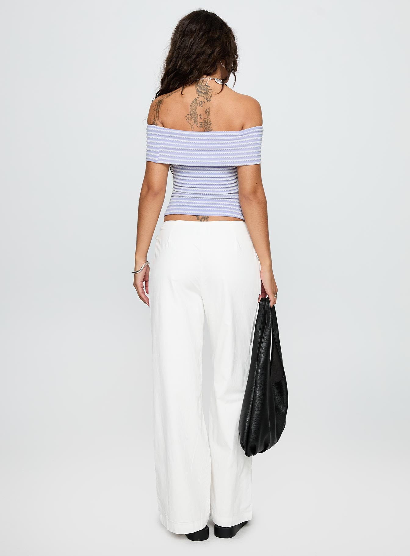 Leyah Tie Side Pants White
