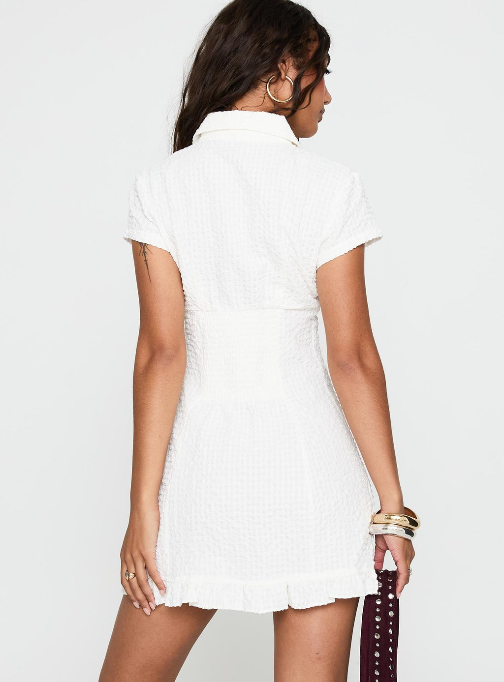 Covey Mini Dress White