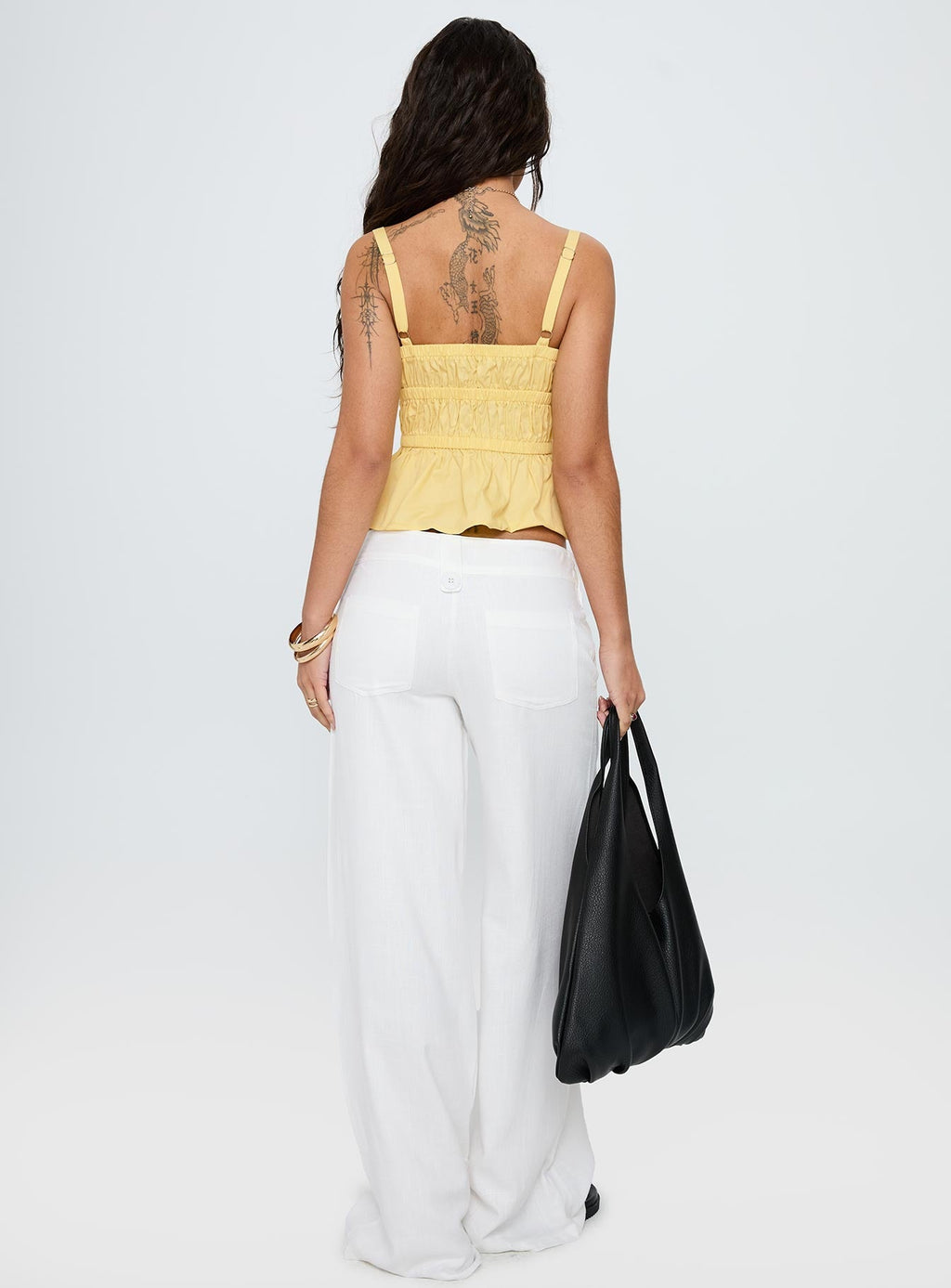 Pedra Wide Leg Pant White