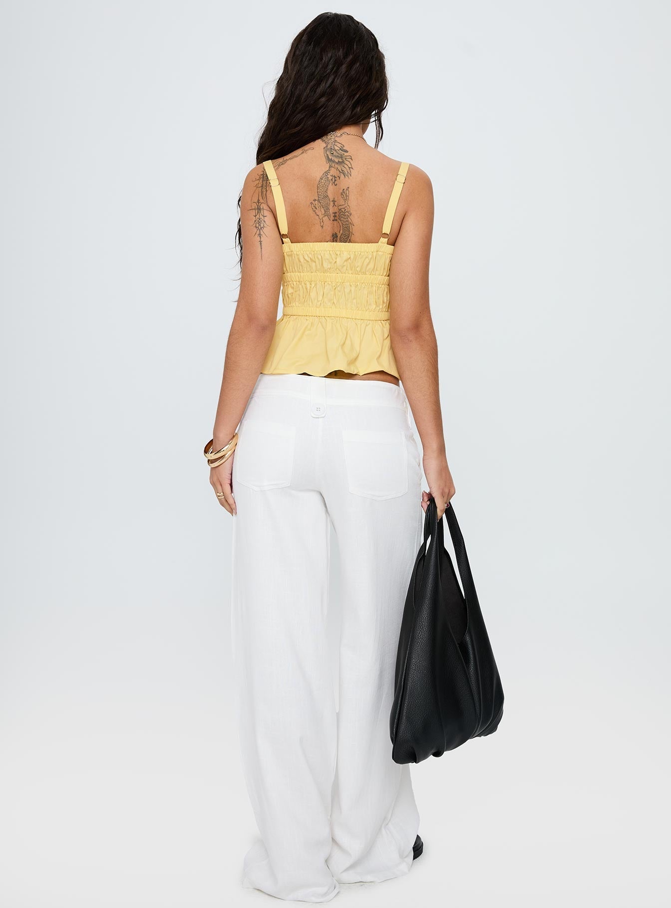 Pedra Wide Leg Pant White