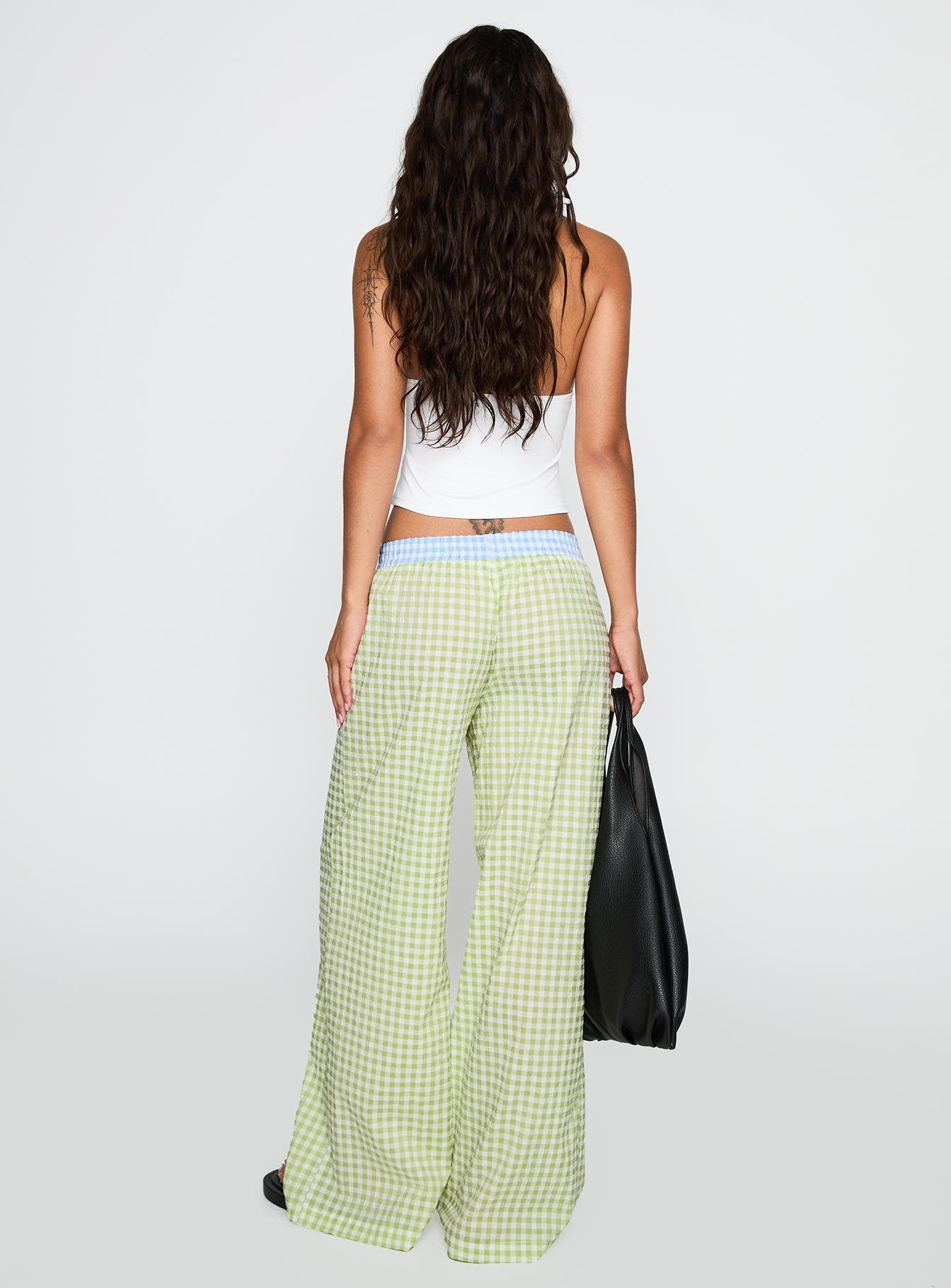 Neevie Wide Leg Pants Green