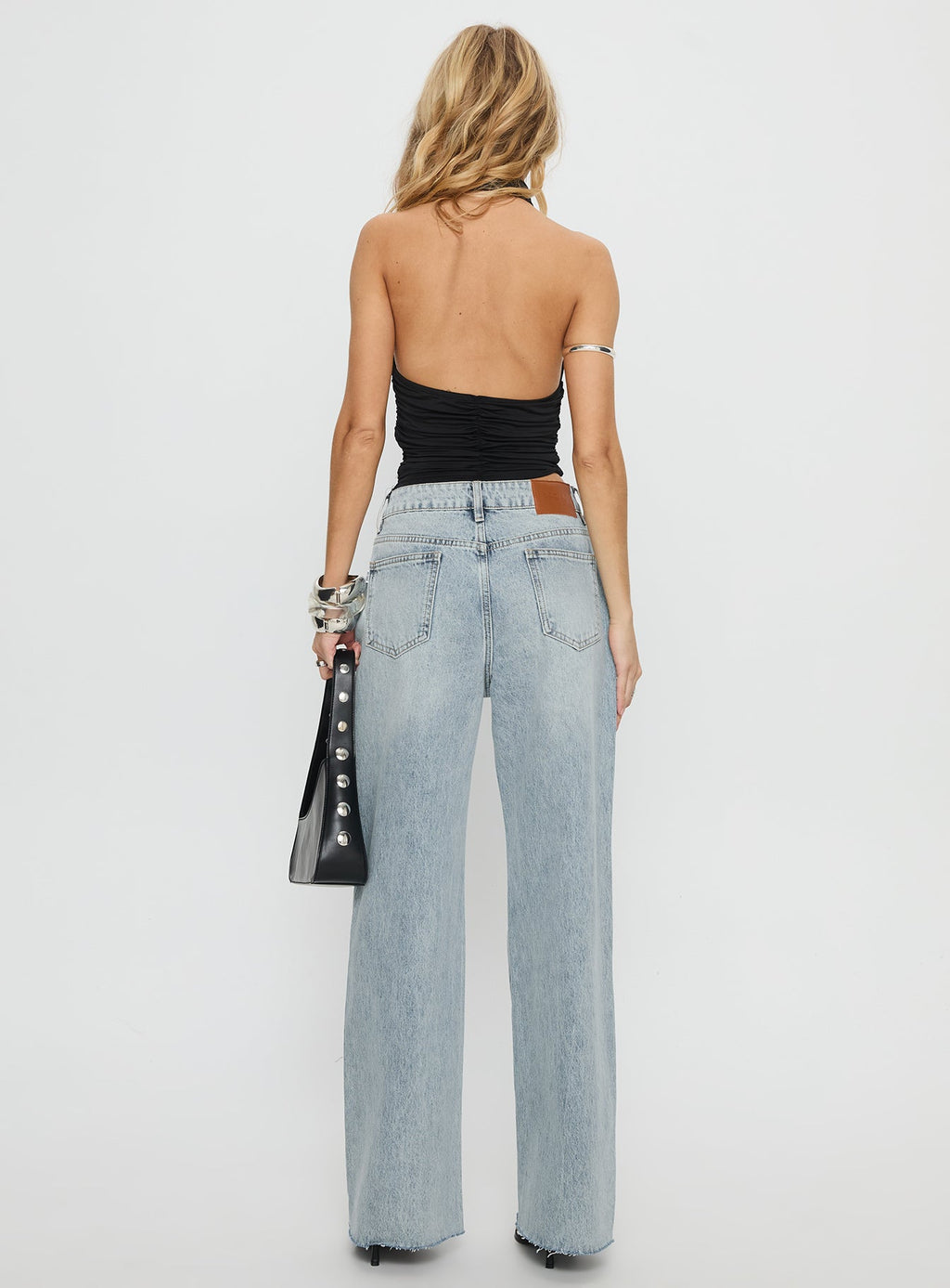 Henesey High Rise Straight Leg Jeans Light Wash