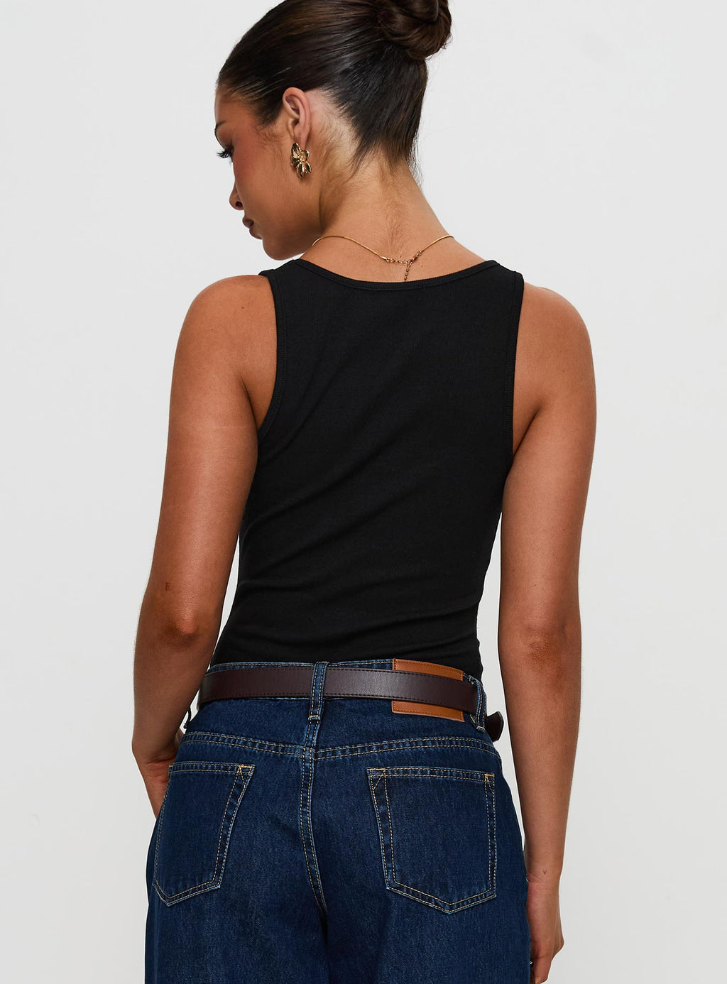 Baseline Rib Bodysuit Black