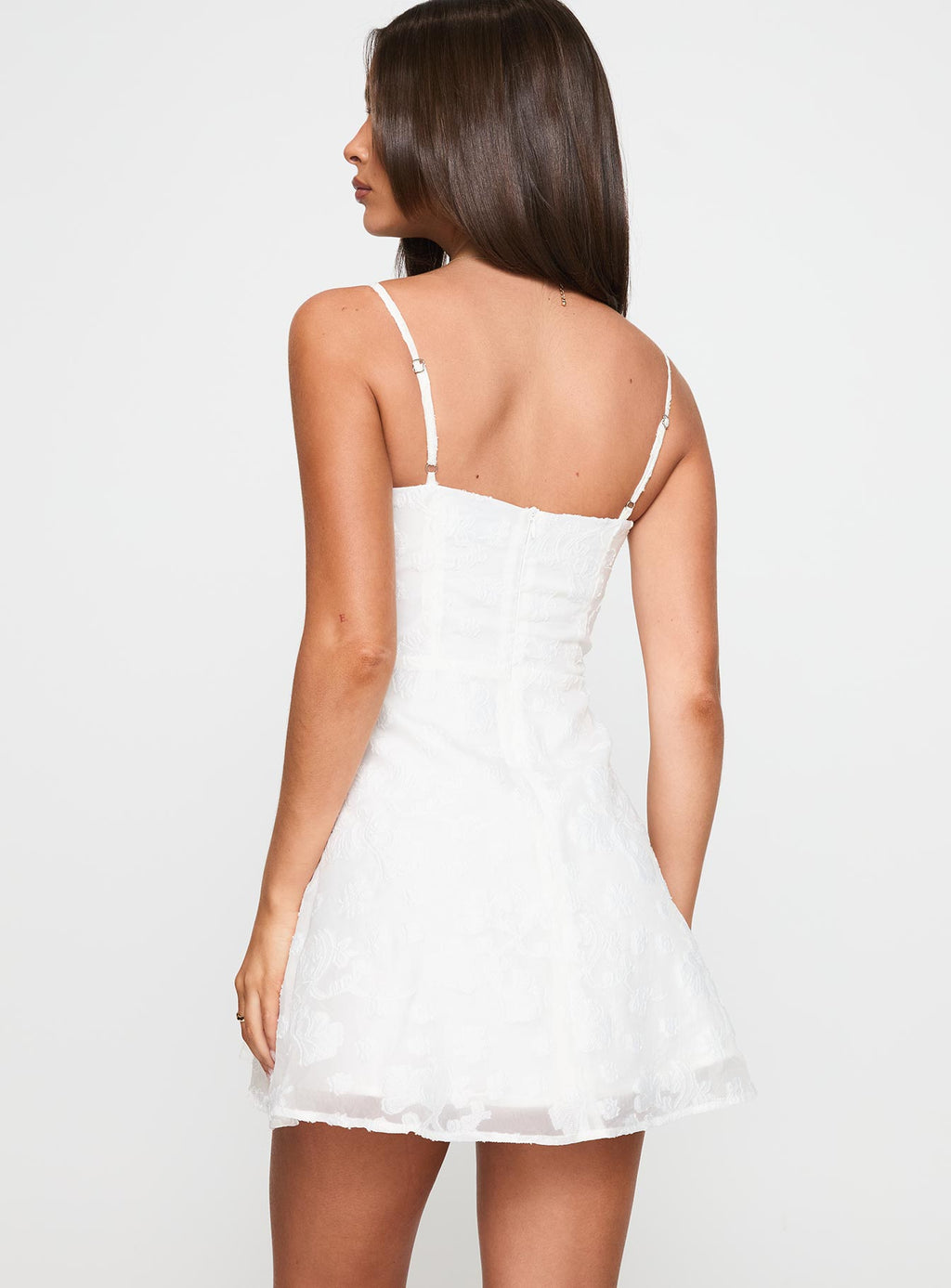 New Chapters Broderie Mini Dress White