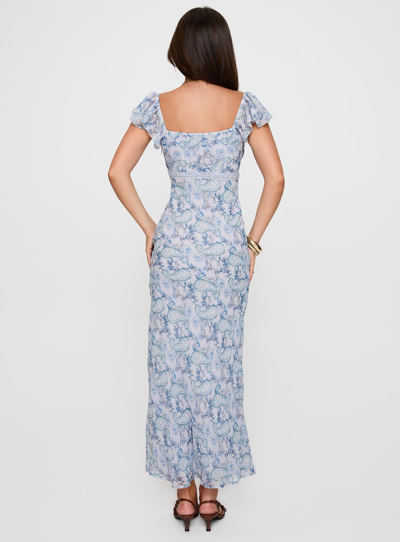 Dahleia Maxi Dress Blue Paisley
