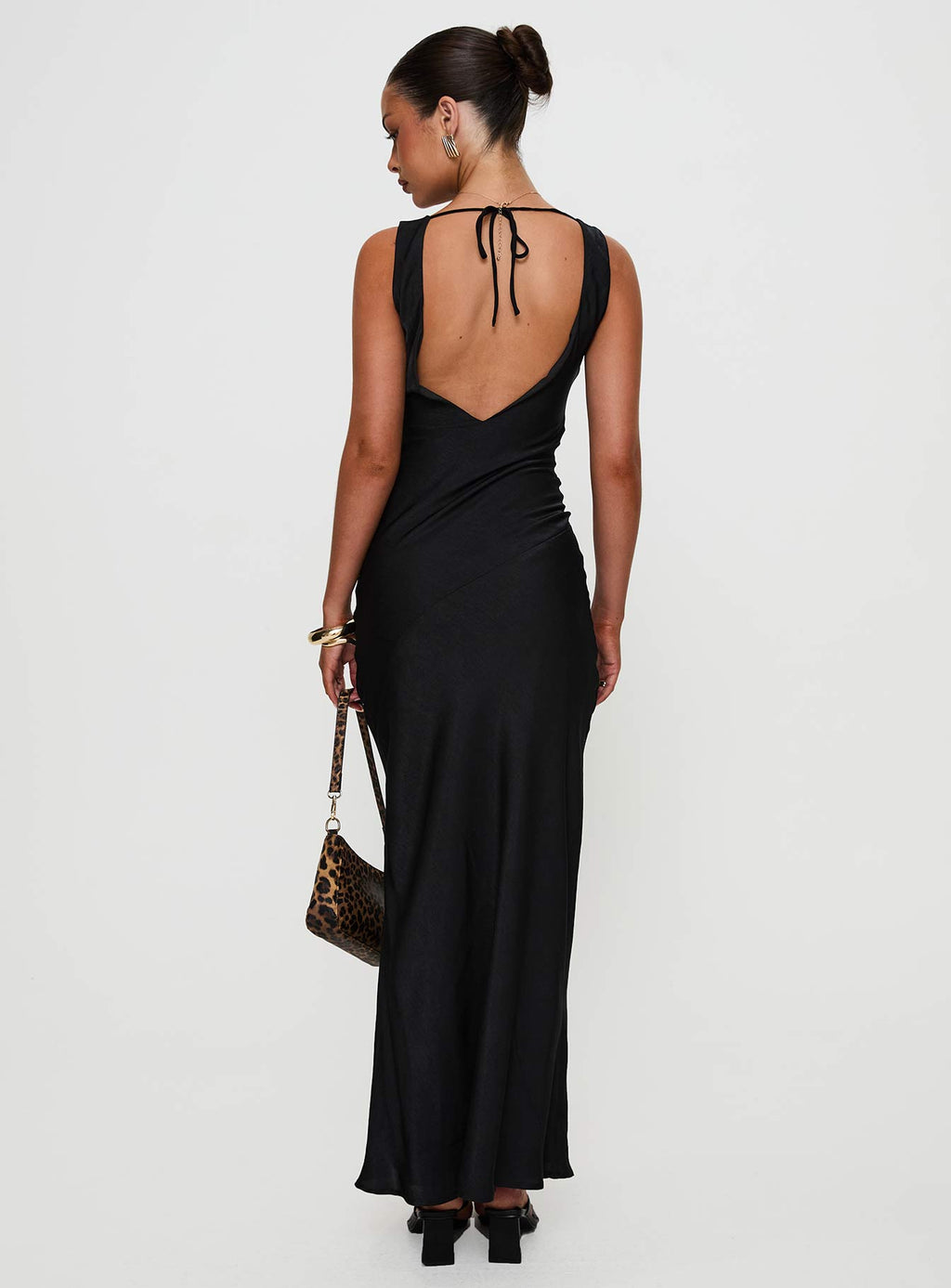 Make Memories Cowl Neck Maxi Dress Black