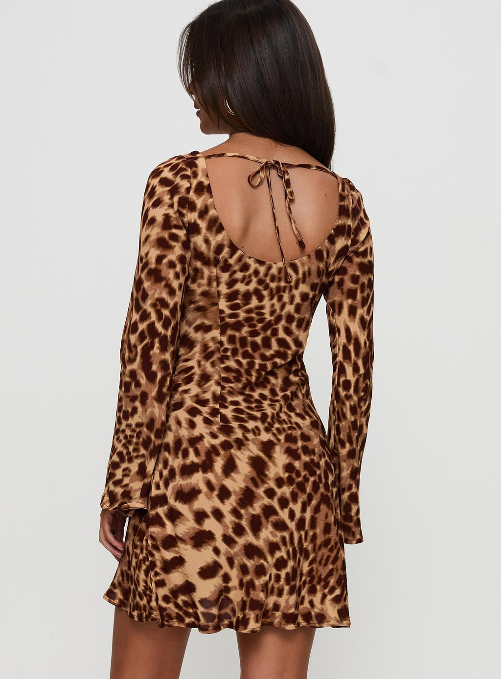 Halo Bias Mini Dress Leopard